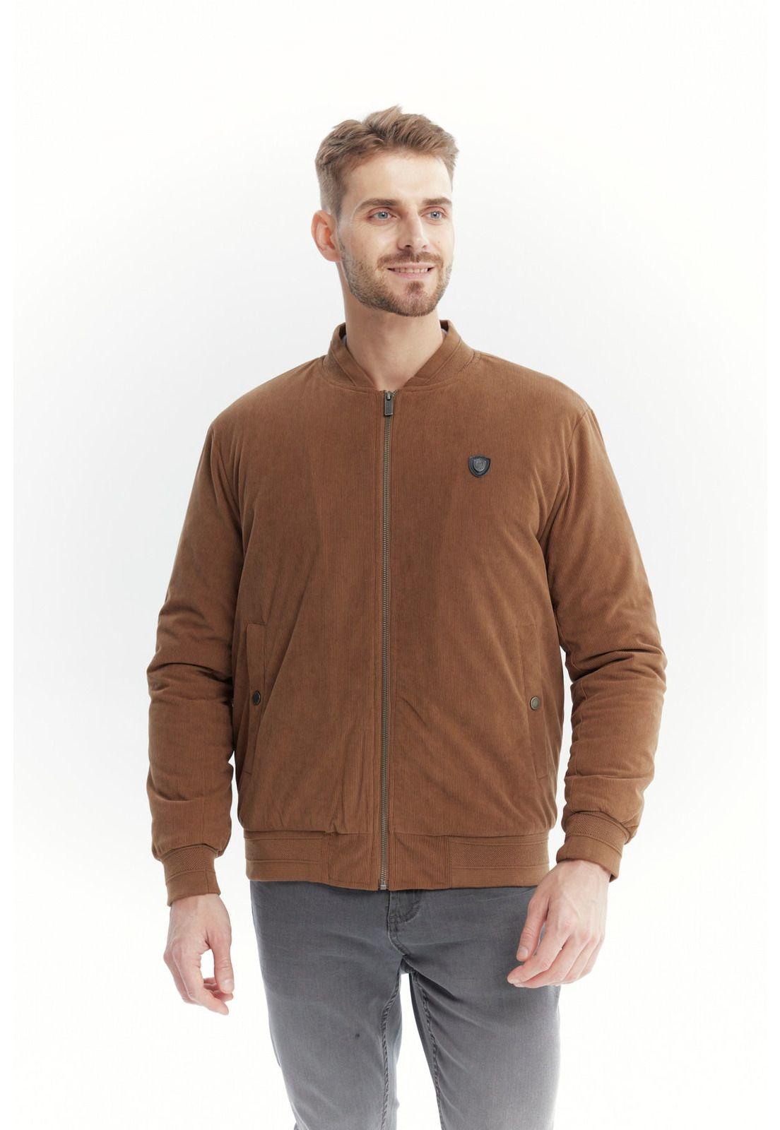 Parka Hombre Slim Cuello Apoyado Camel-0