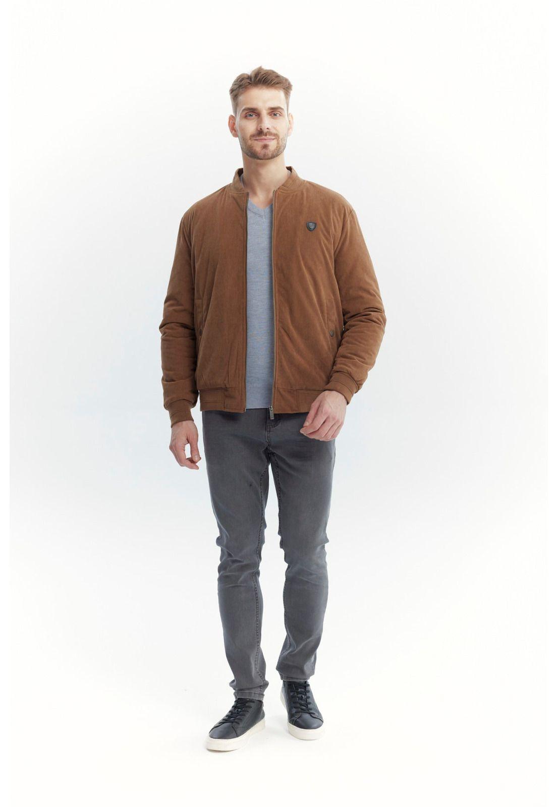 Parka Hombre Slim Cuello Apoyado Camel-3