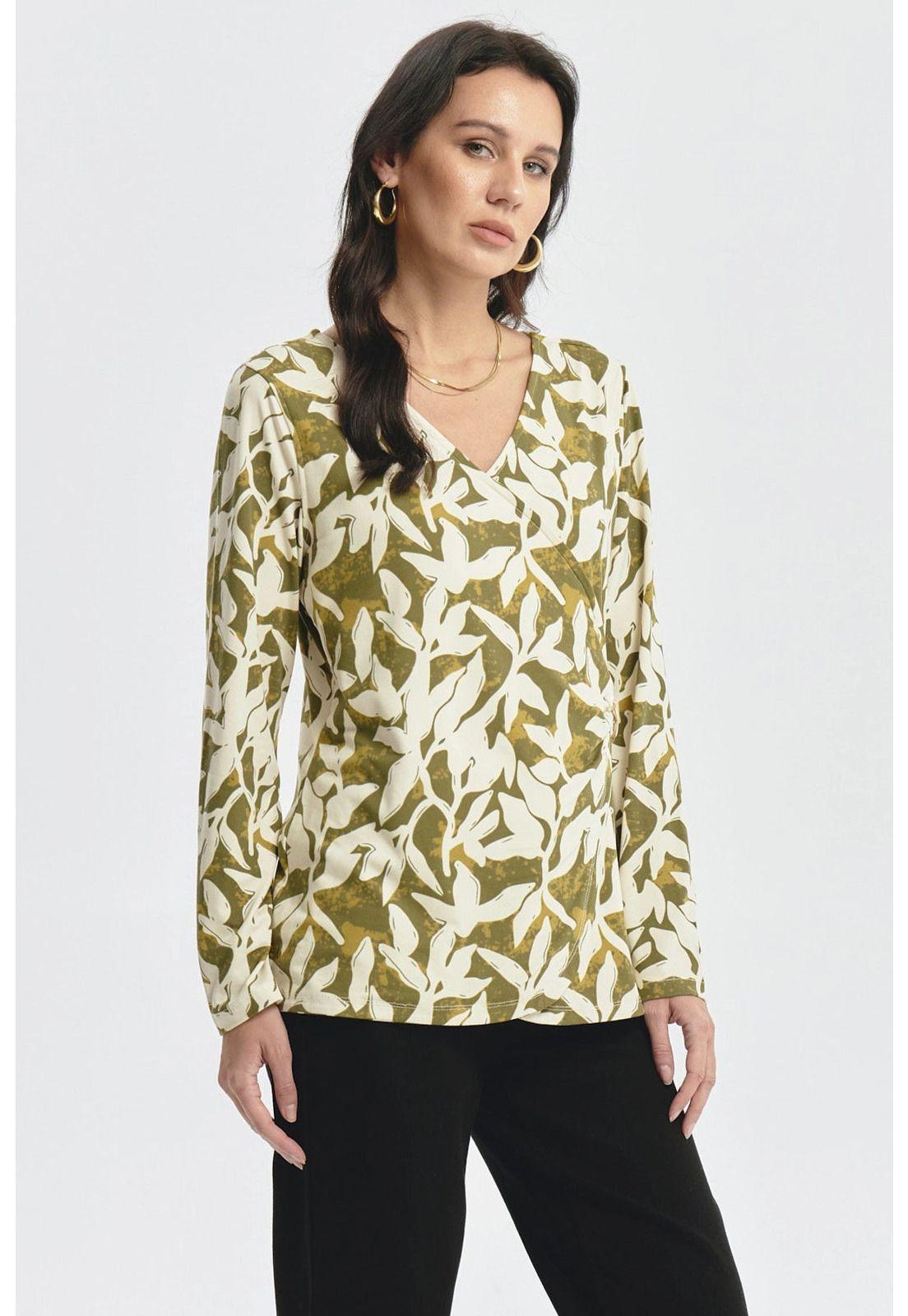 Polera Mujer Slim Verde Olivo-1