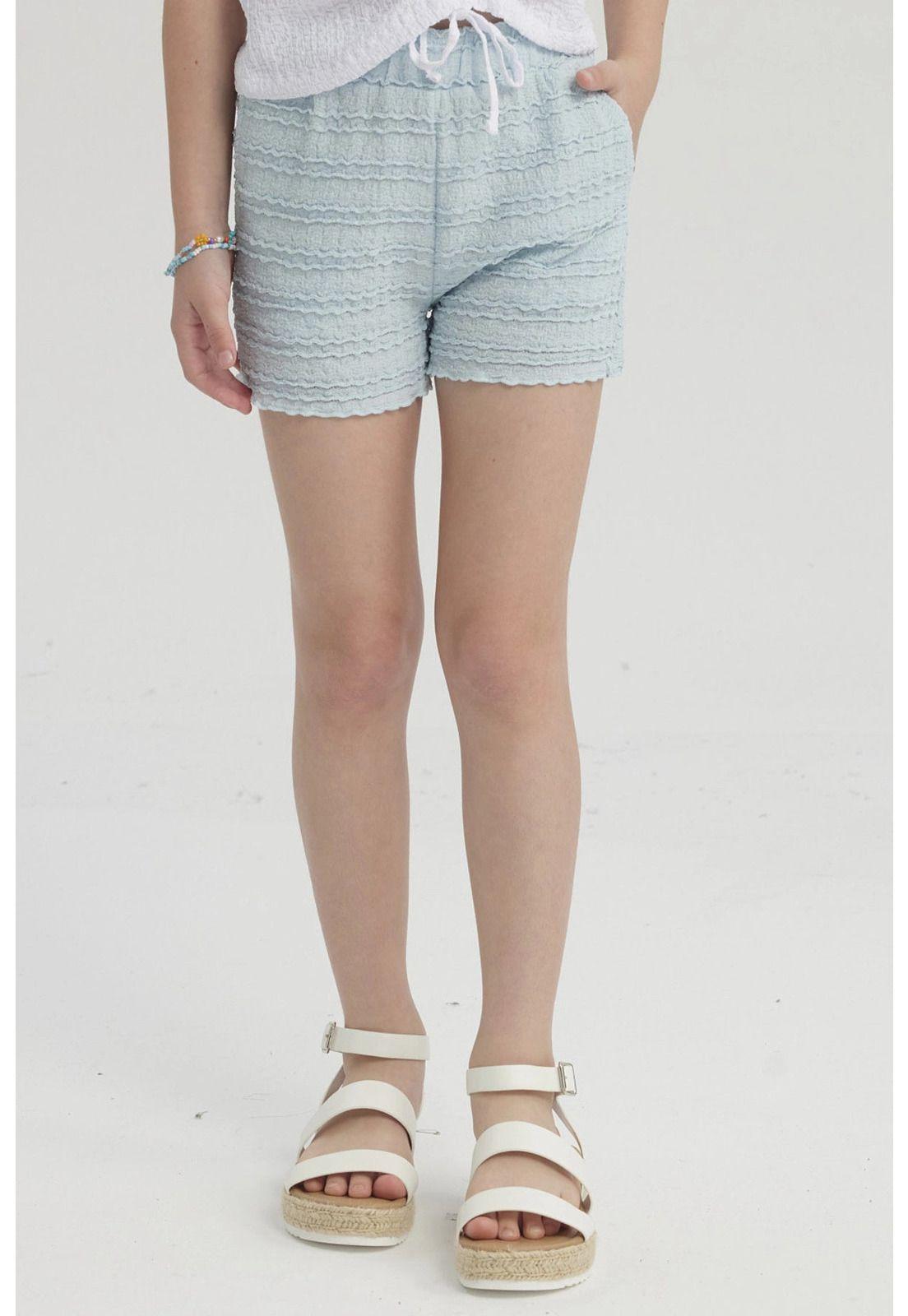 Short Niña Textura Celeste-0