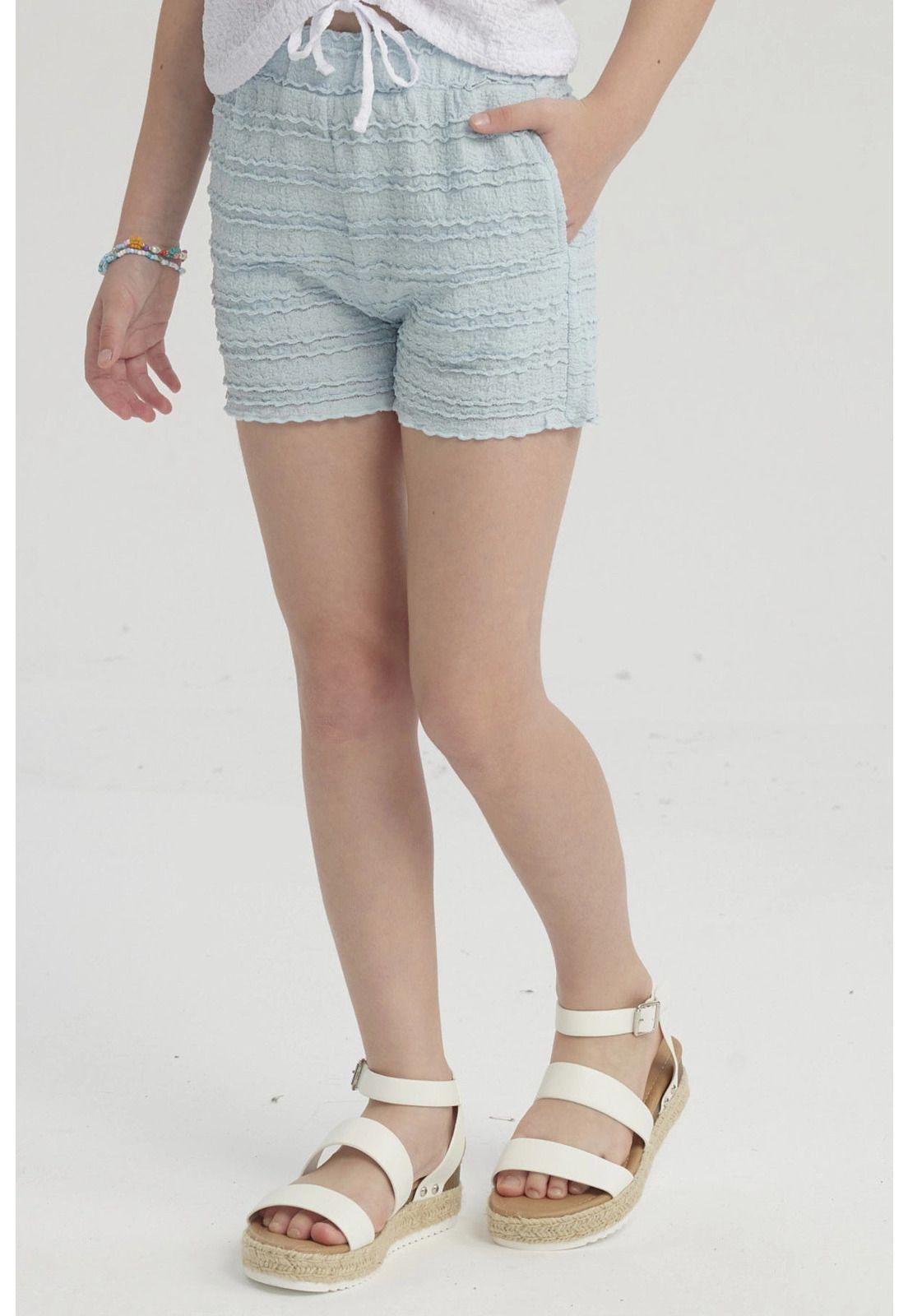 Short Niña Textura Celeste-1