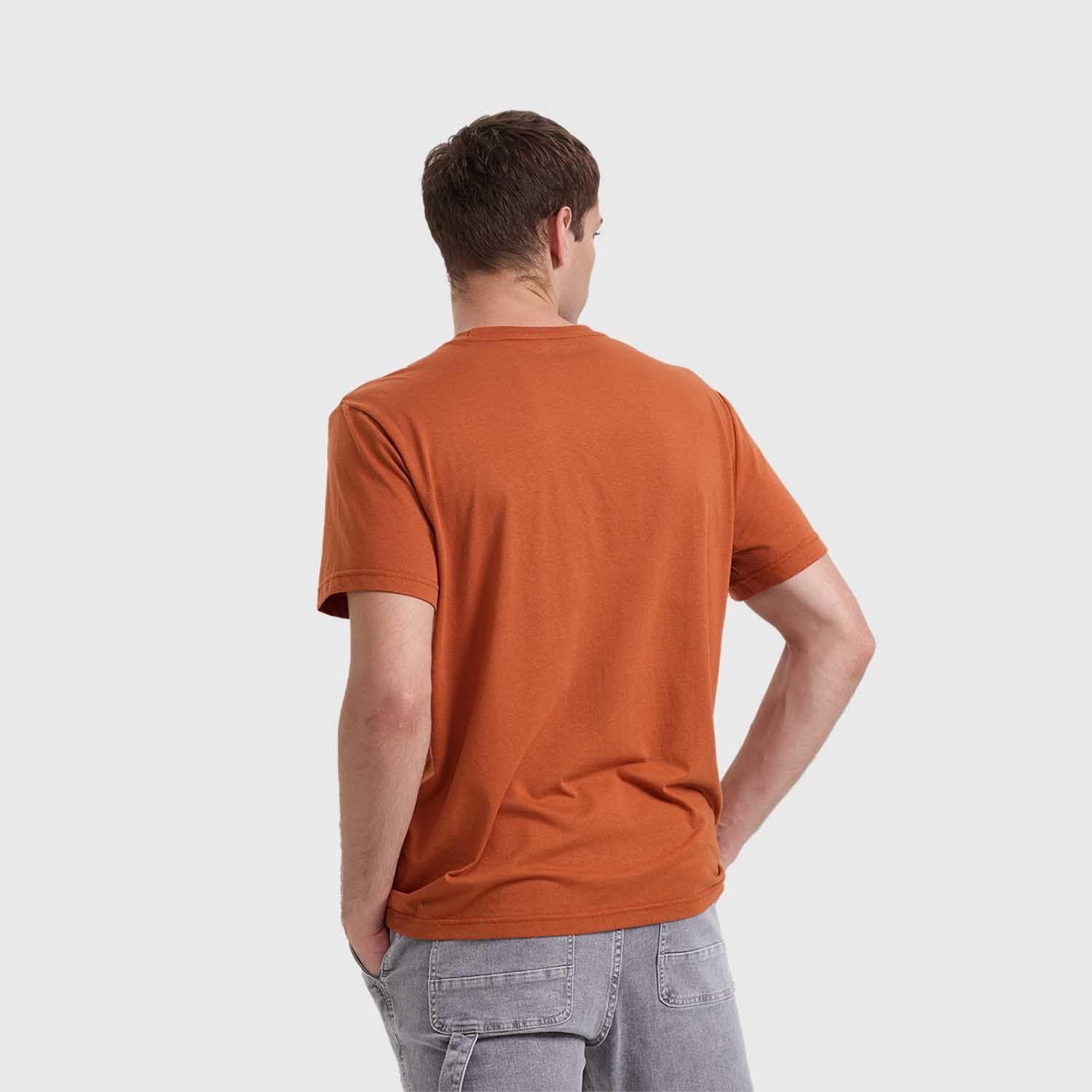 Polera Hombre Básica Con Bolsillo Ocre Claro Fashion's Park-2