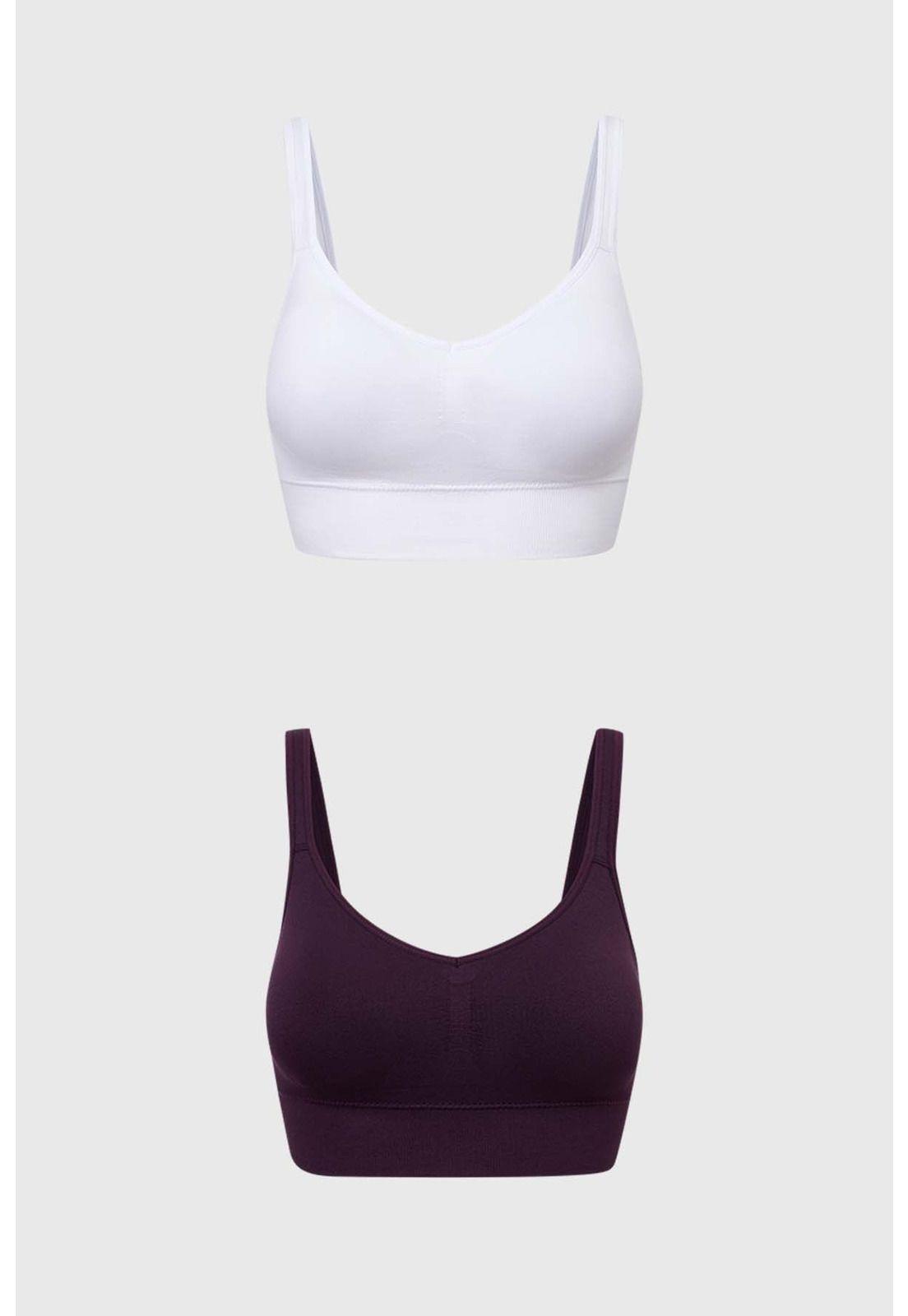 Sostén Mujer Peto Comfort Bipack Blanco-0