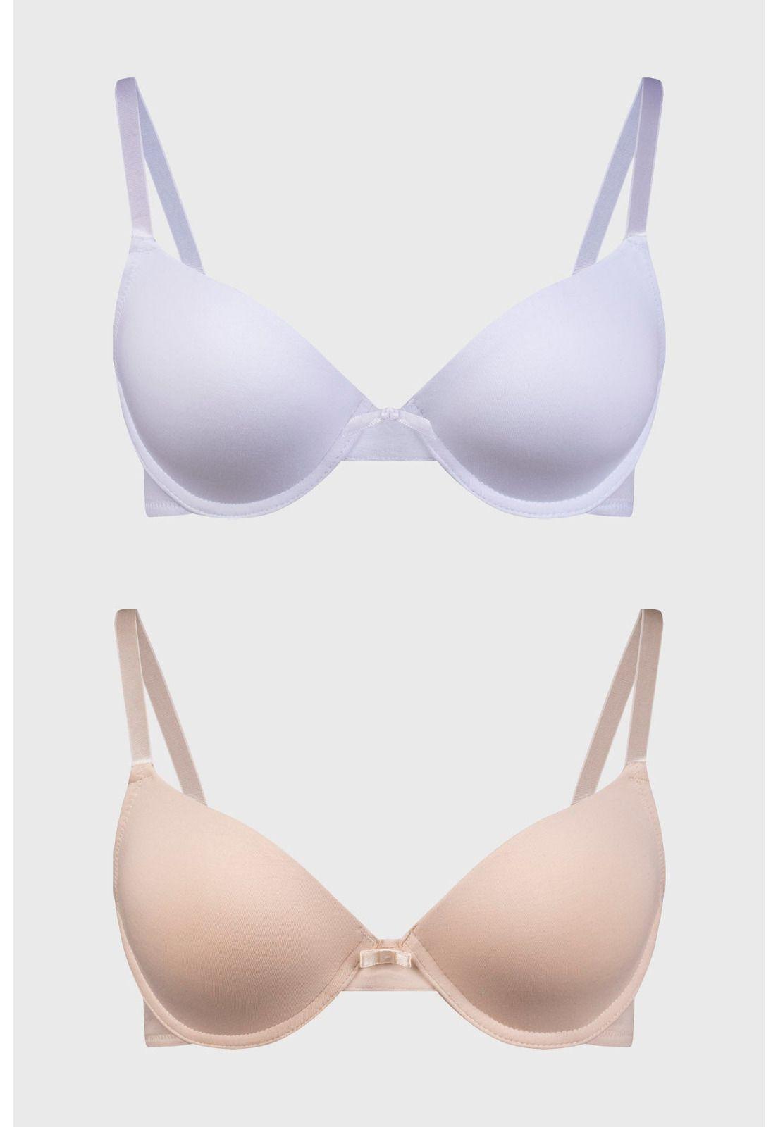 Sostén Mujer Bipack Copa Soft Liso Beige-0