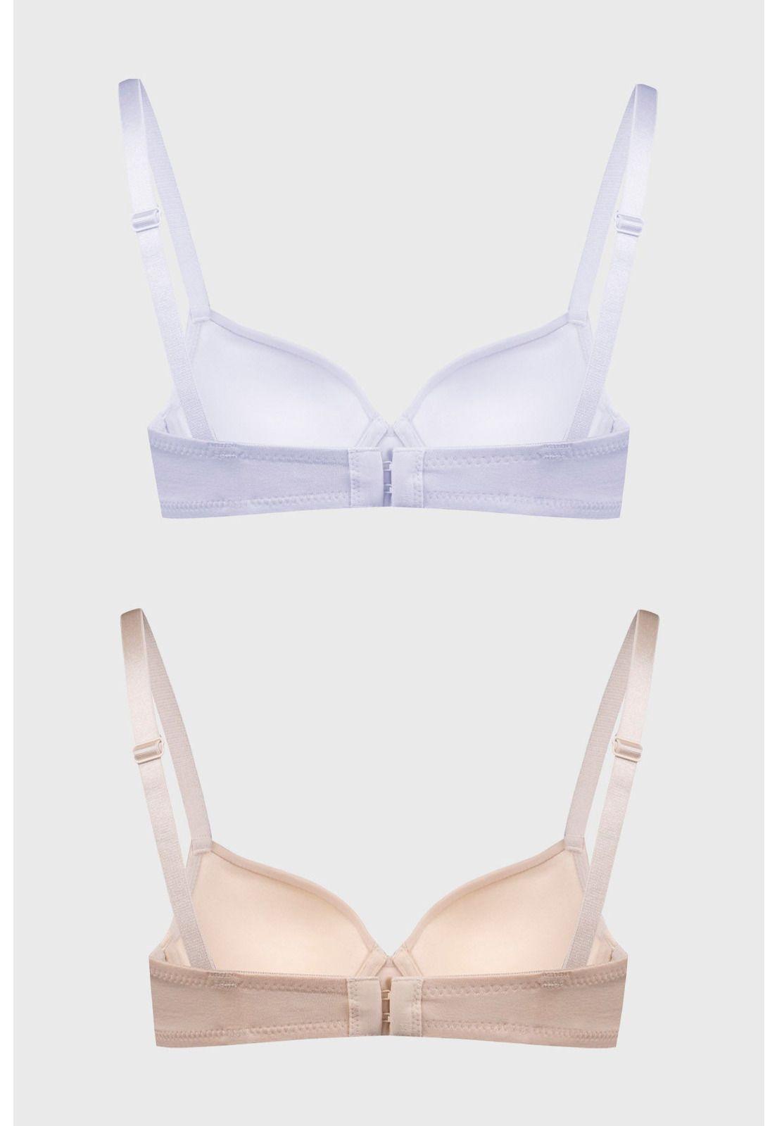 Sostén Mujer Bipack Copa Soft Liso Beige-1
