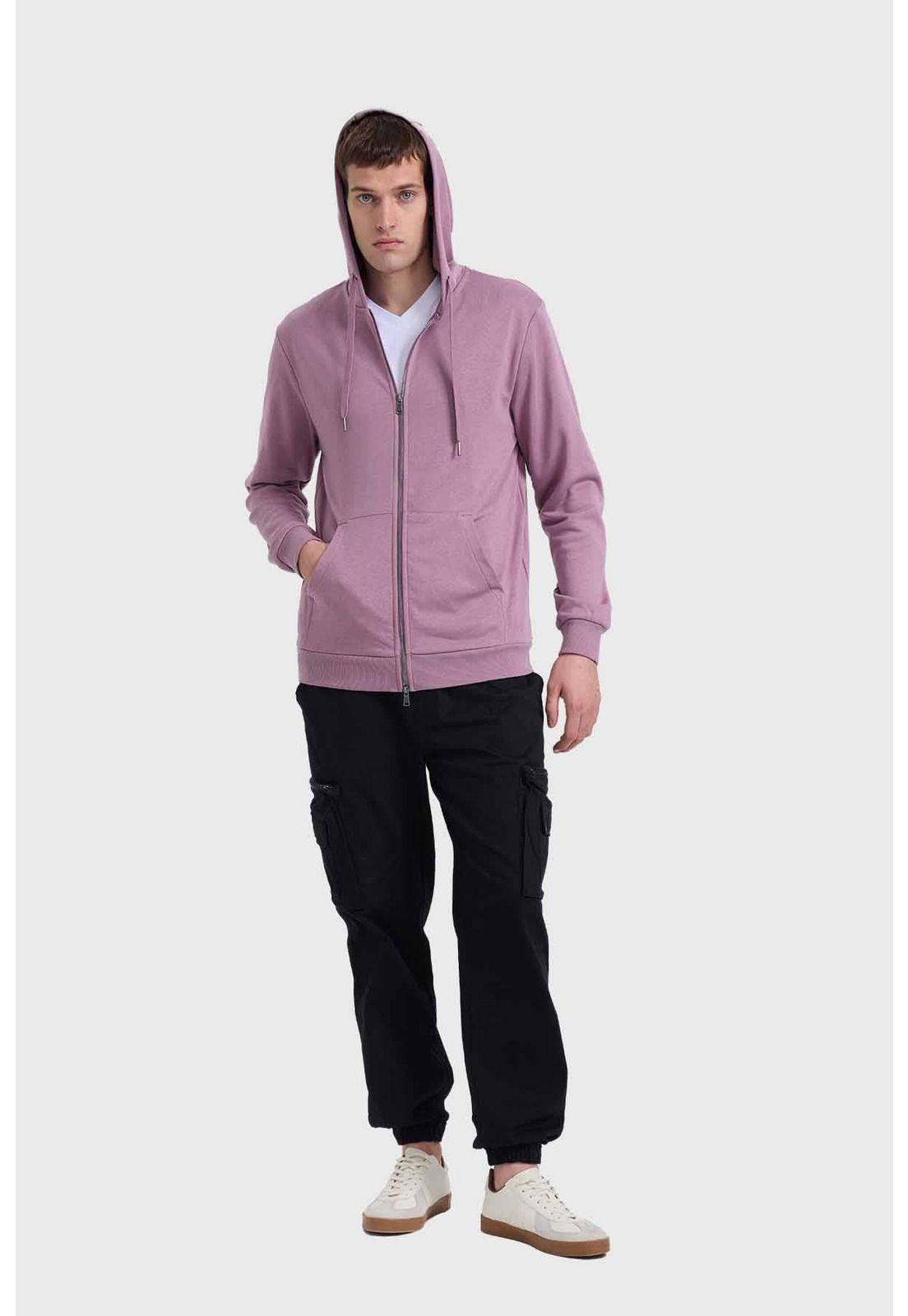 Polerón Hombre Básico Rider Malva I-3