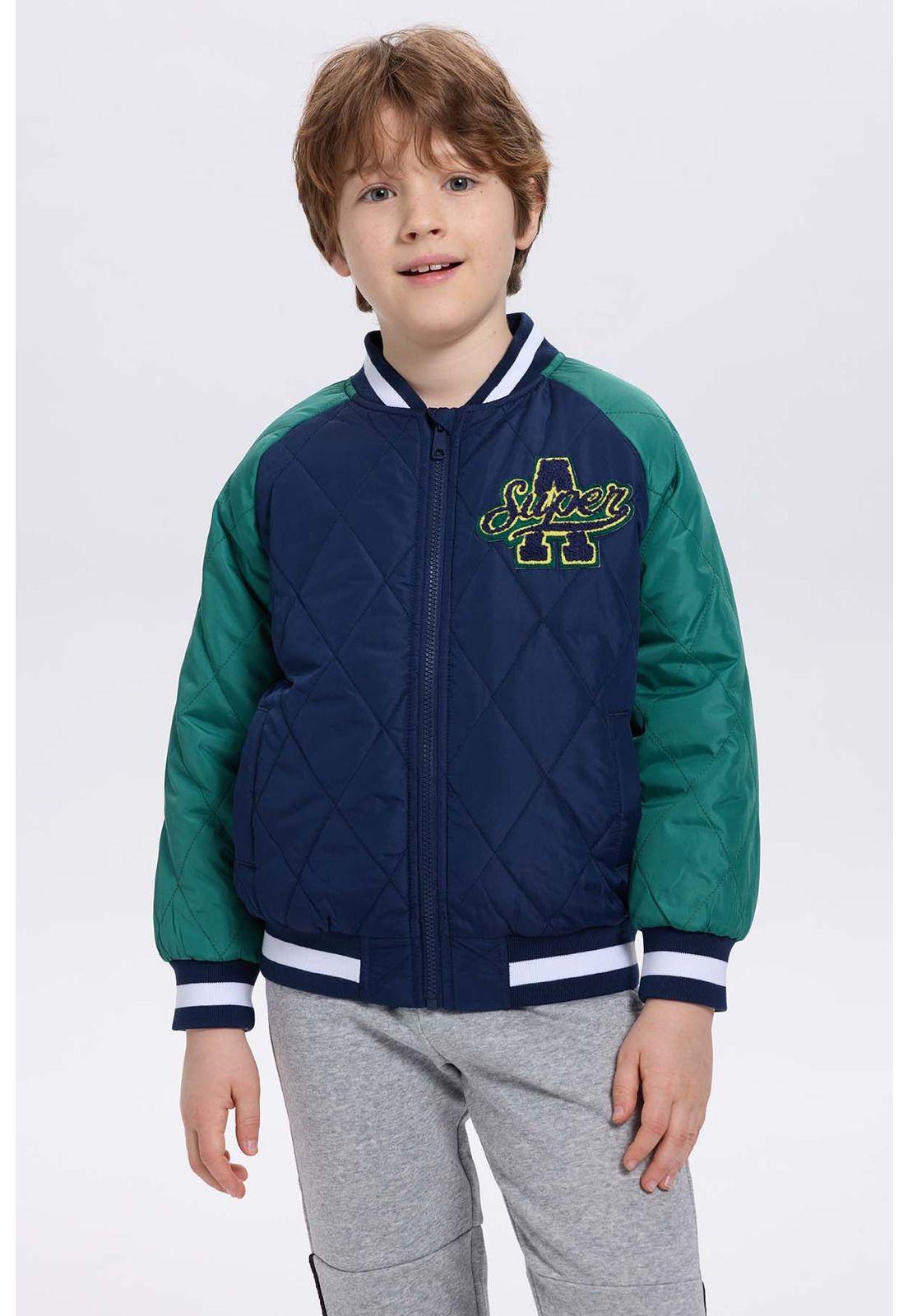 Chaqueta Niño Bomber Azul Oscuro-1