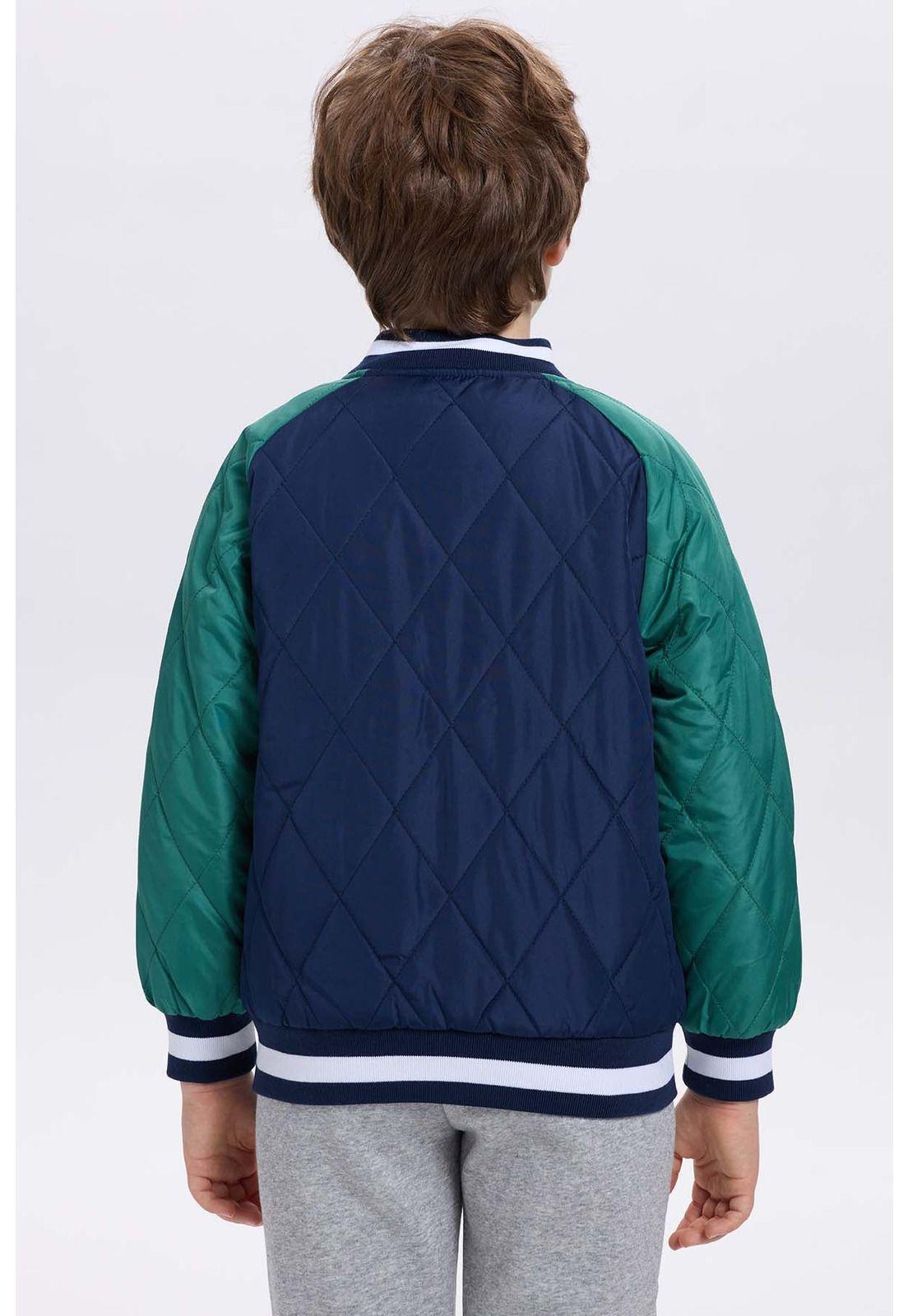 Chaqueta Niño Bomber Azul Oscuro-2