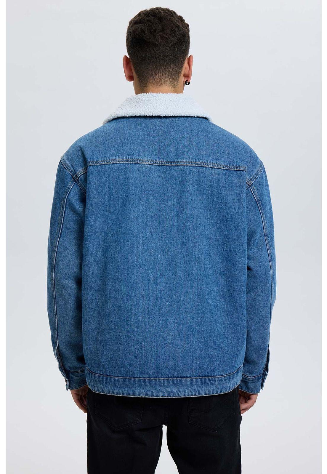 Chaqueta Hombre Mezclilla Azul-2