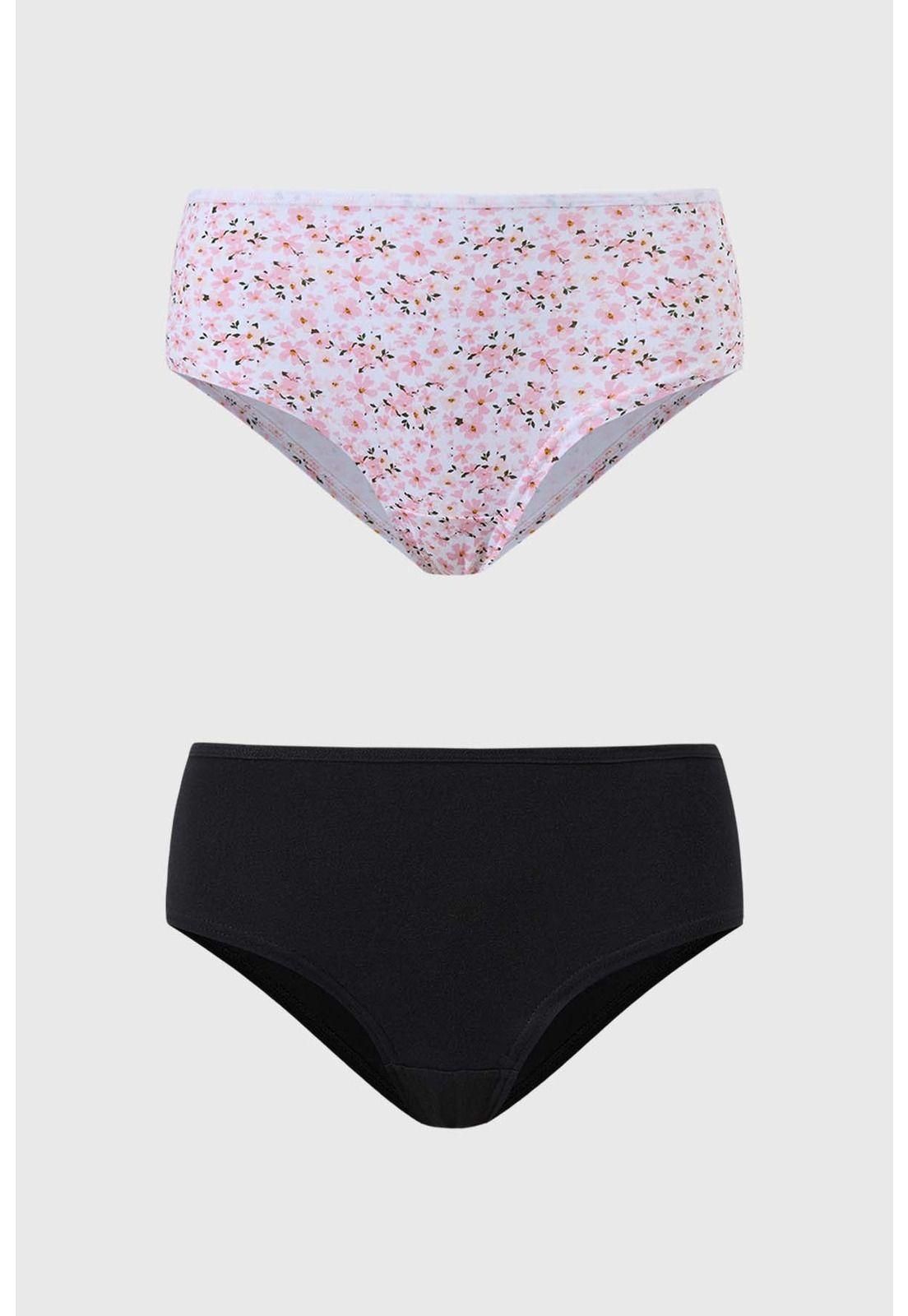 Calzón Mujer Pantaleta Algodón Negro-0