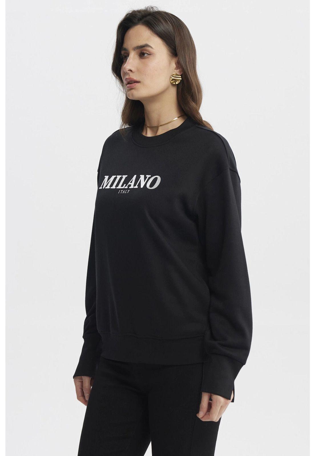 Polerón Mujer Slim Negro - lV-1