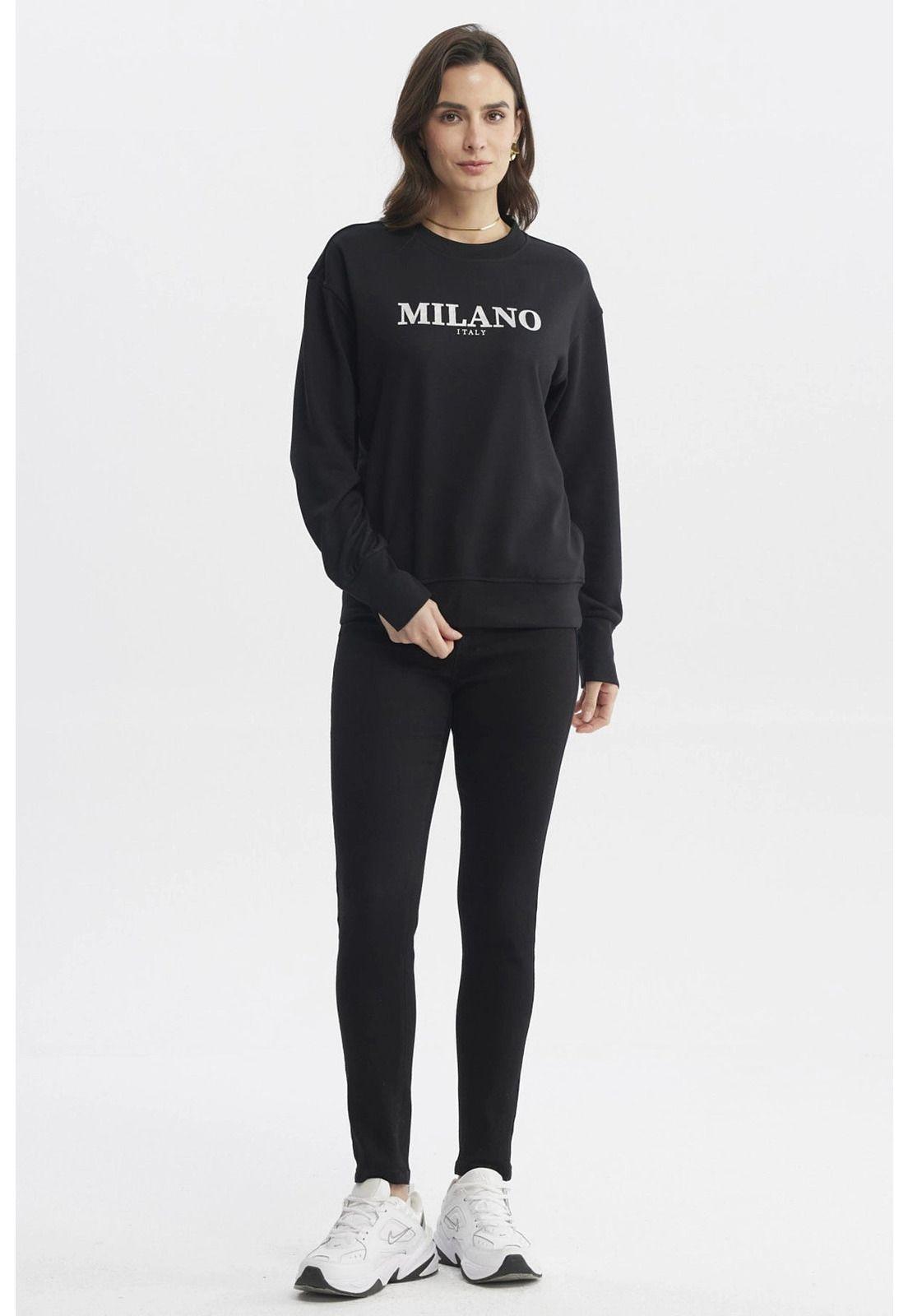 Polerón Mujer Slim Negro - lV-3