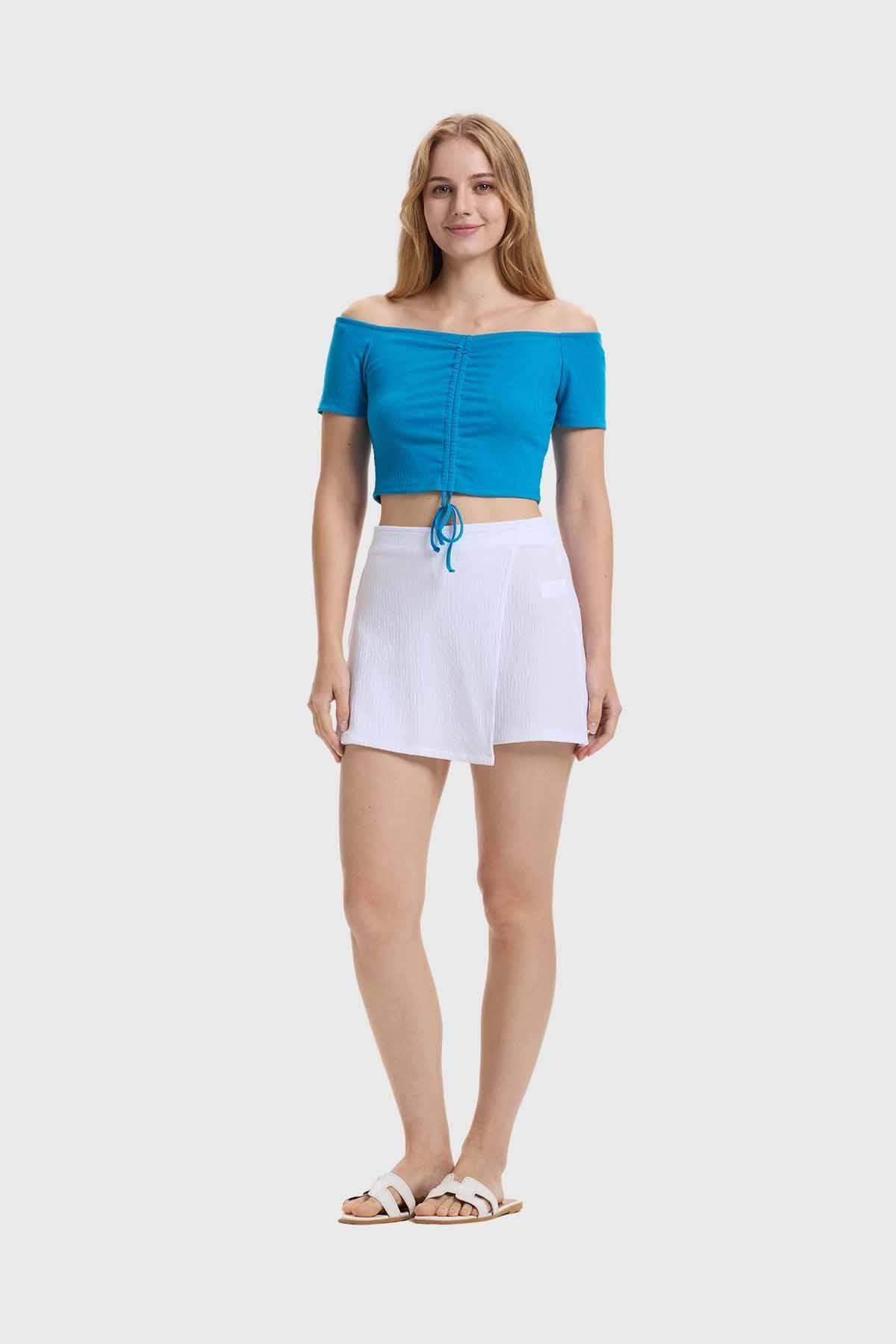 Polera Mujer Bardot Azul-3