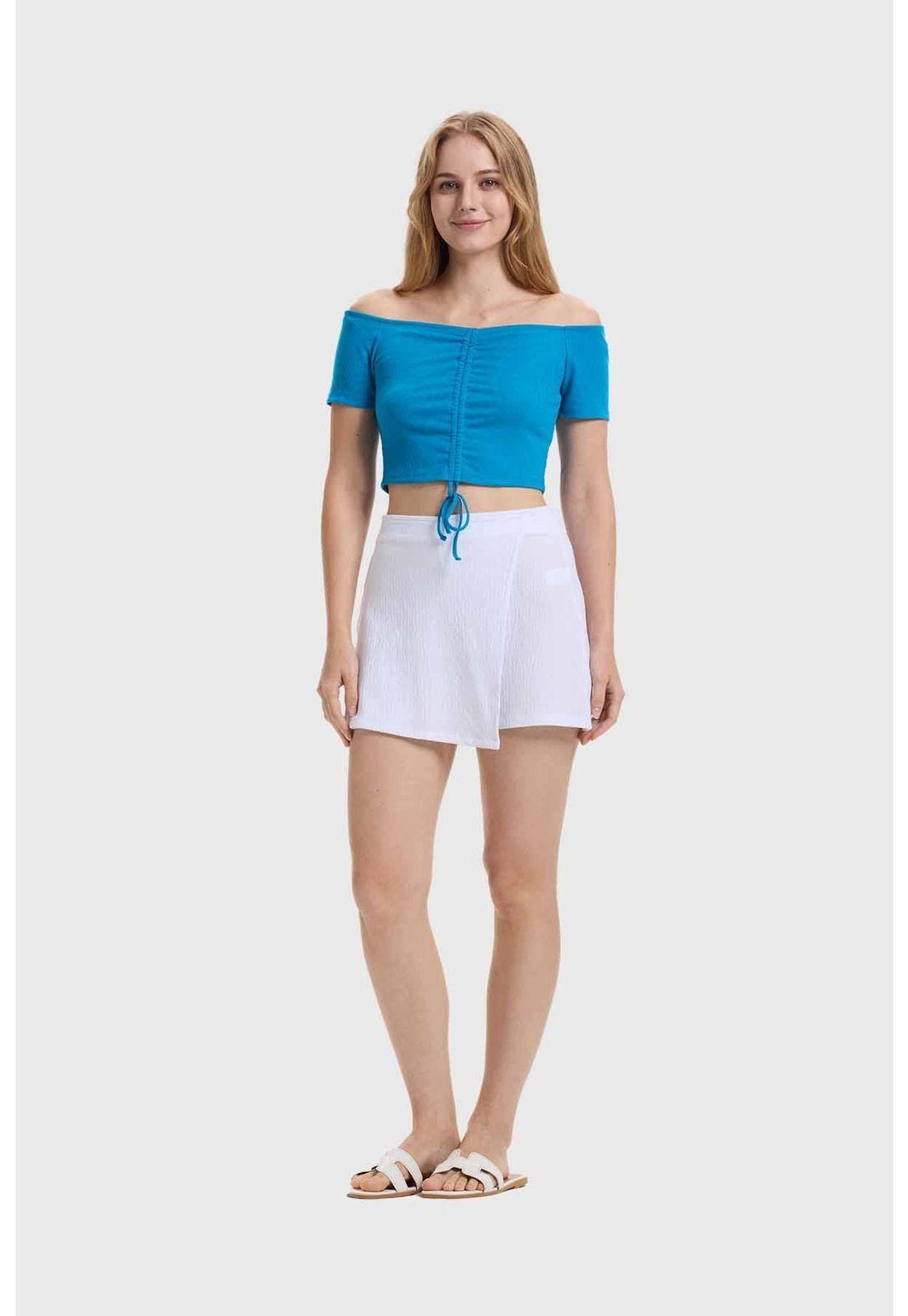 Polera Mujer Bardot Azul-3