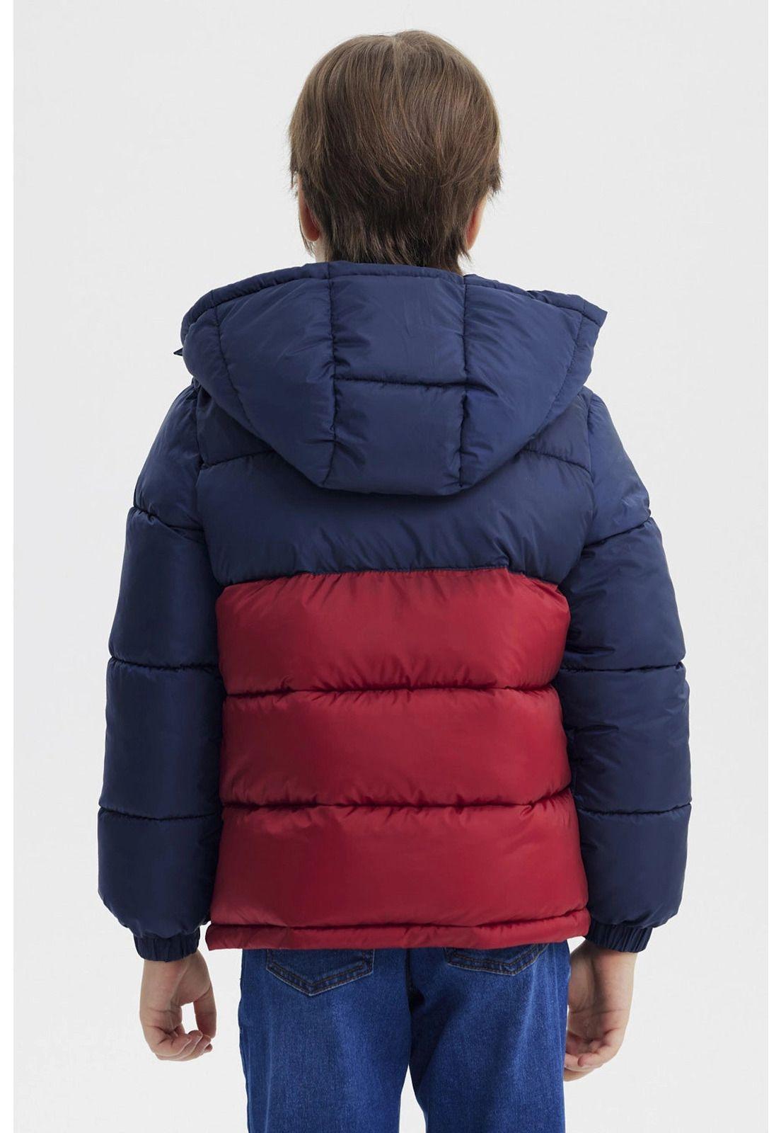 Parka Niño Básica Color Azul Oscuro-2