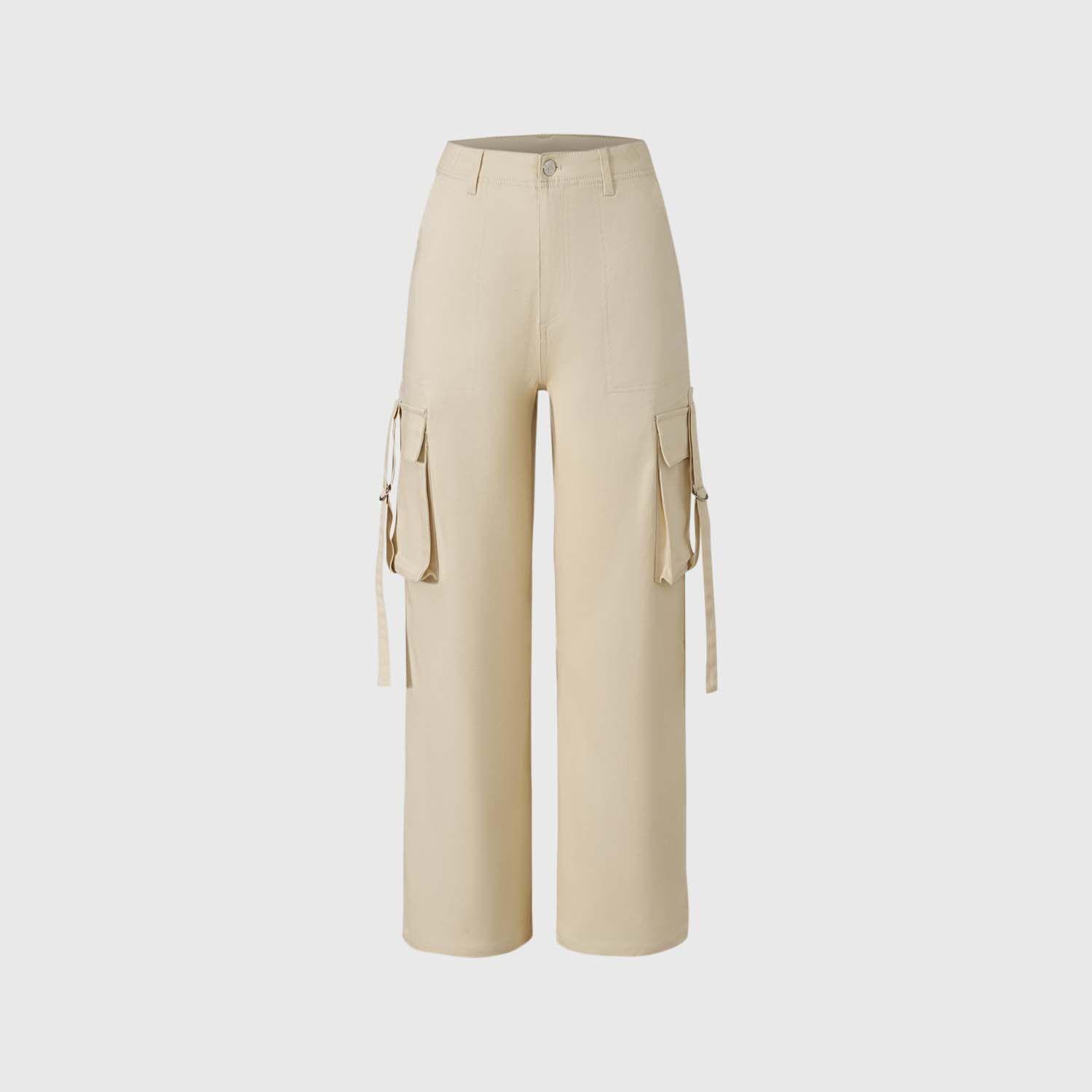 Pantalón Niña Cargo Tiras Negro Fashion's Park-1