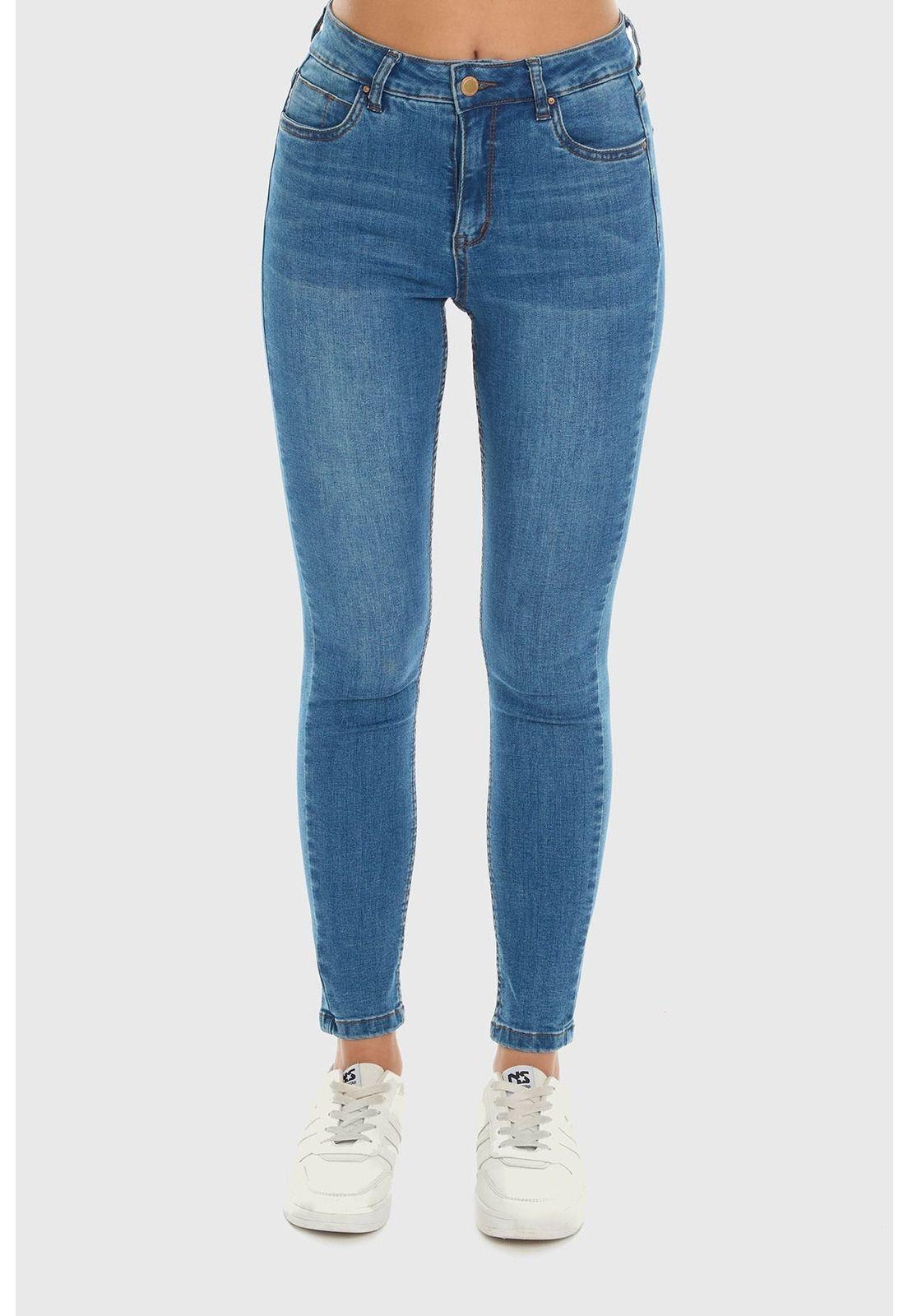 Jeans Mujer Skinny Estela Azul - ll-0