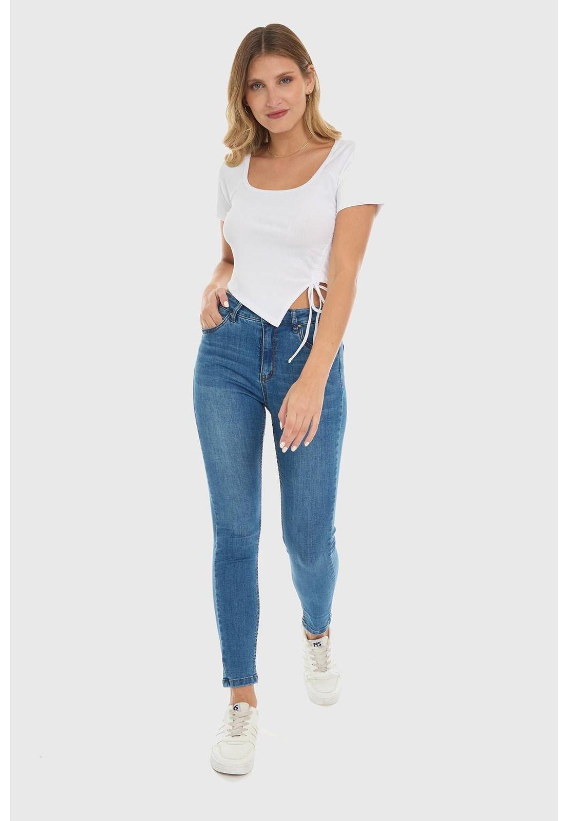 Jeans Mujer Skinny Estela Azul - ll-3