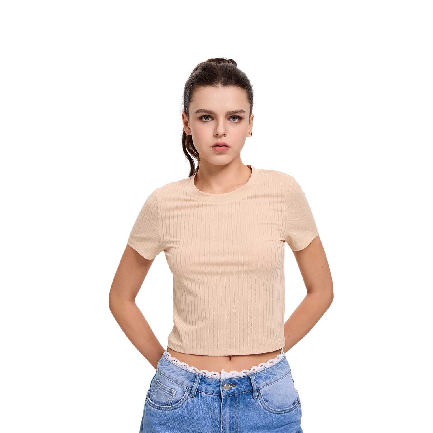 Polera Mujer Basic Beige Fashion's Park-0