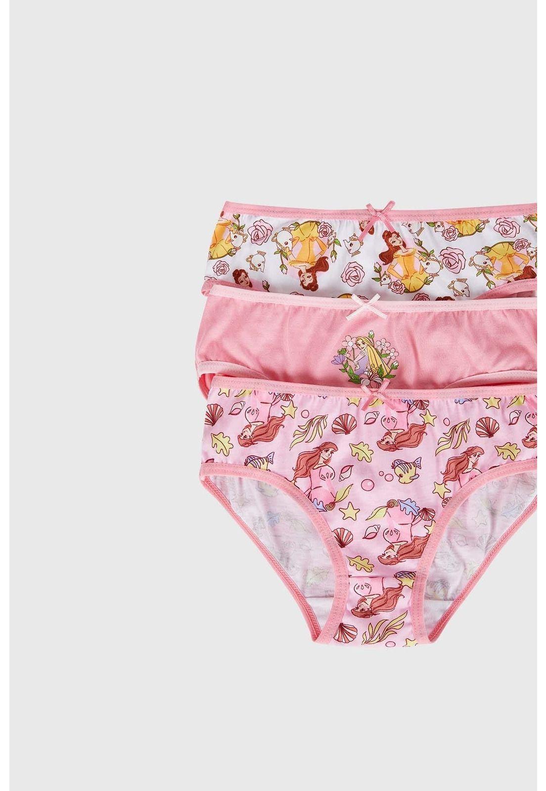 Calzón Niña Tripack Princesas Rosado - ll-1