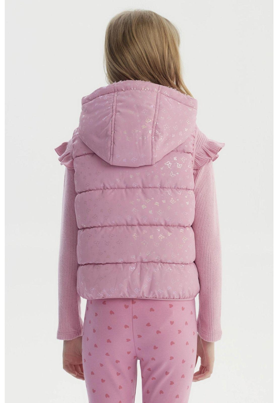 Parka Niña Polar Interior Rosado-2