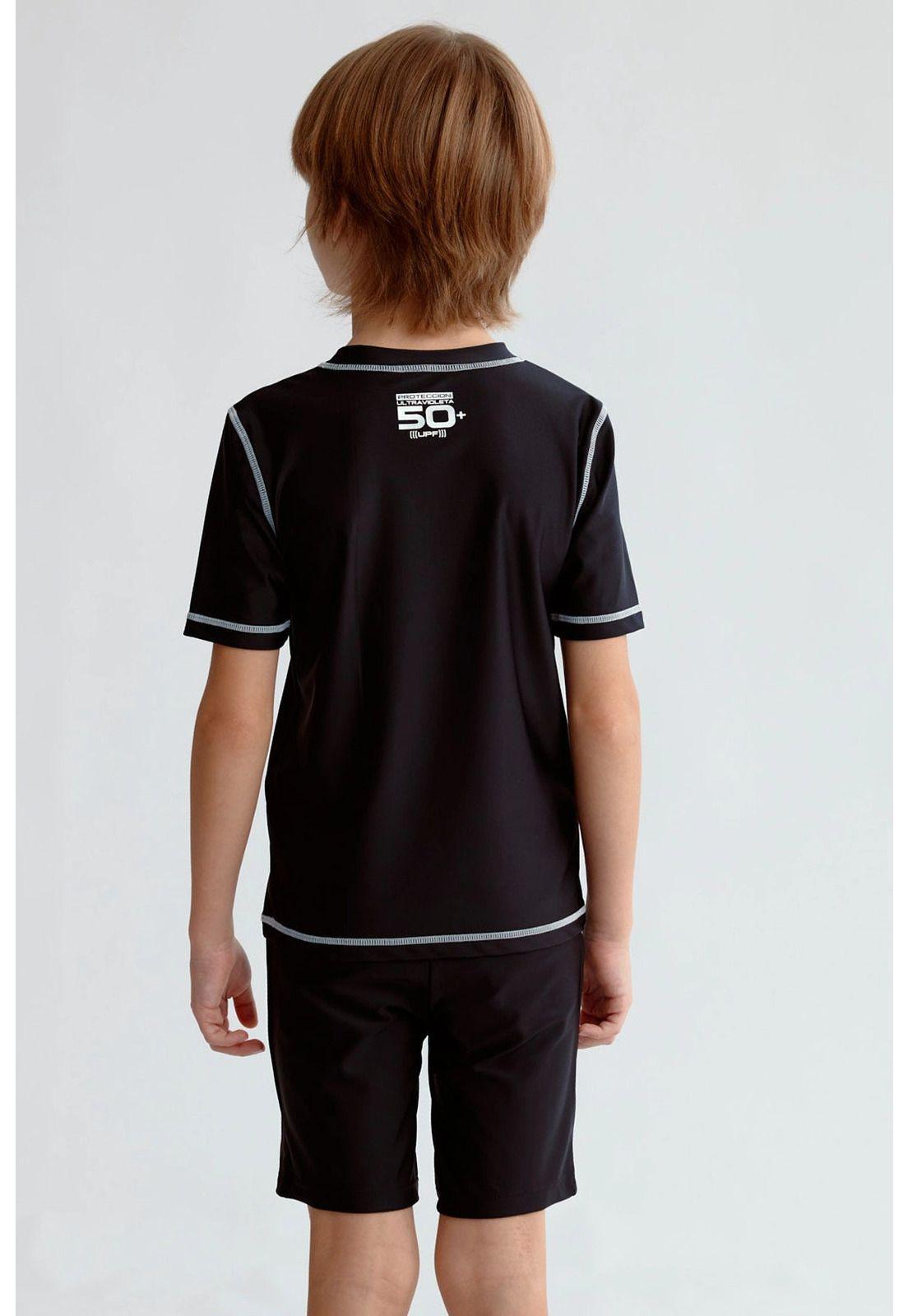 Traje De Baño Niño Filtro Uv Negro-2