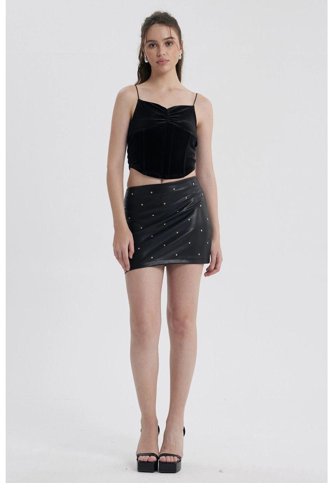 Peto Mujer Velvet Negro-3