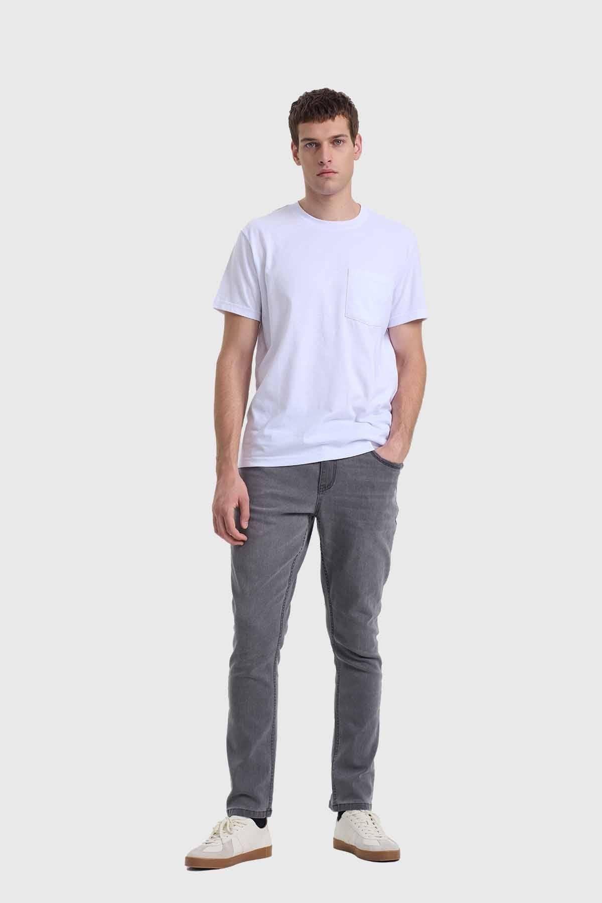 Jeans Hombre Slim Gris-3