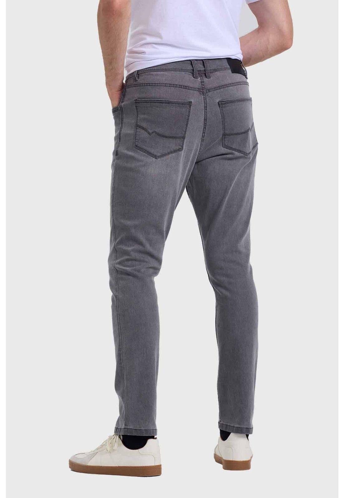 Jeans Hombre Slim Gris-2
