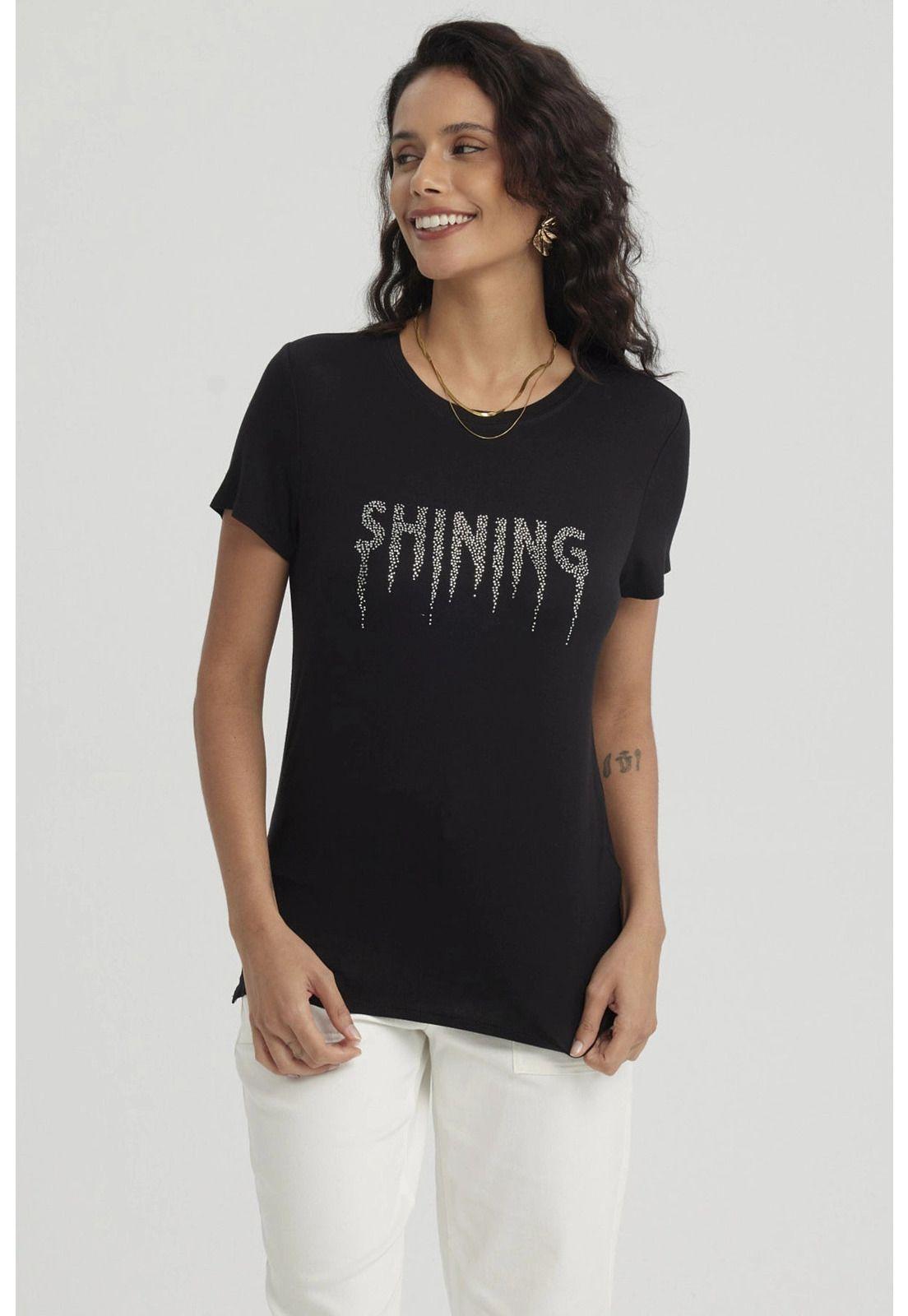 Polera Mujer Estampado Negro - lll-0