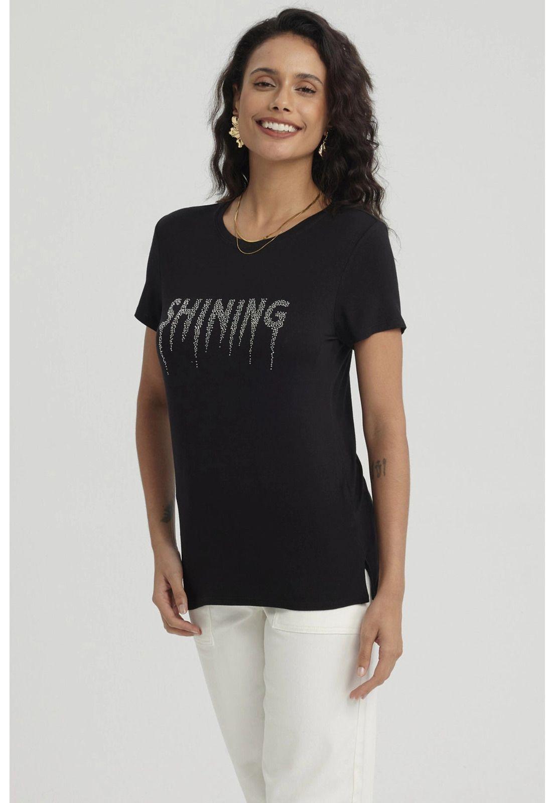 Polera Mujer Estampado Negro - lll-3