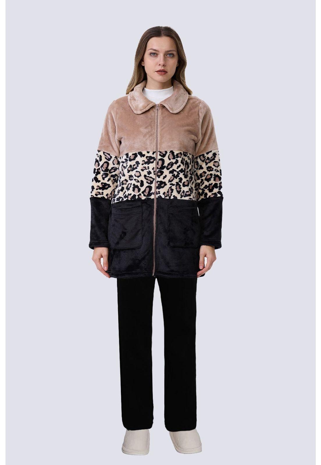 Bata Mujer Polar Café-0