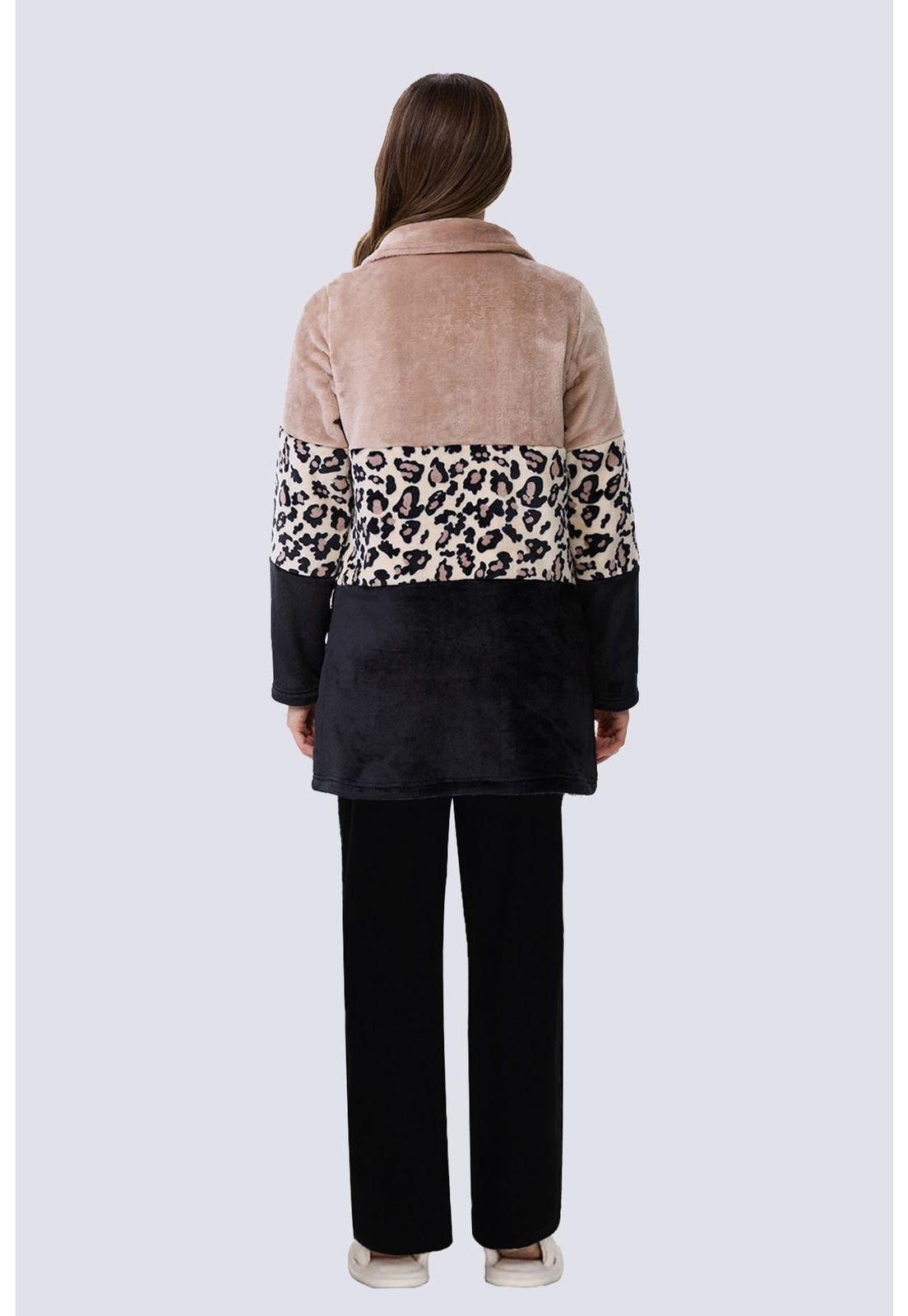 Bata Mujer Polar Café-1