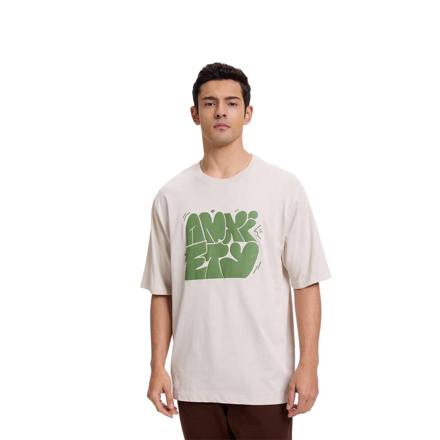 Polera Hombre Print Puff Beige Claro Fashion's Park-0