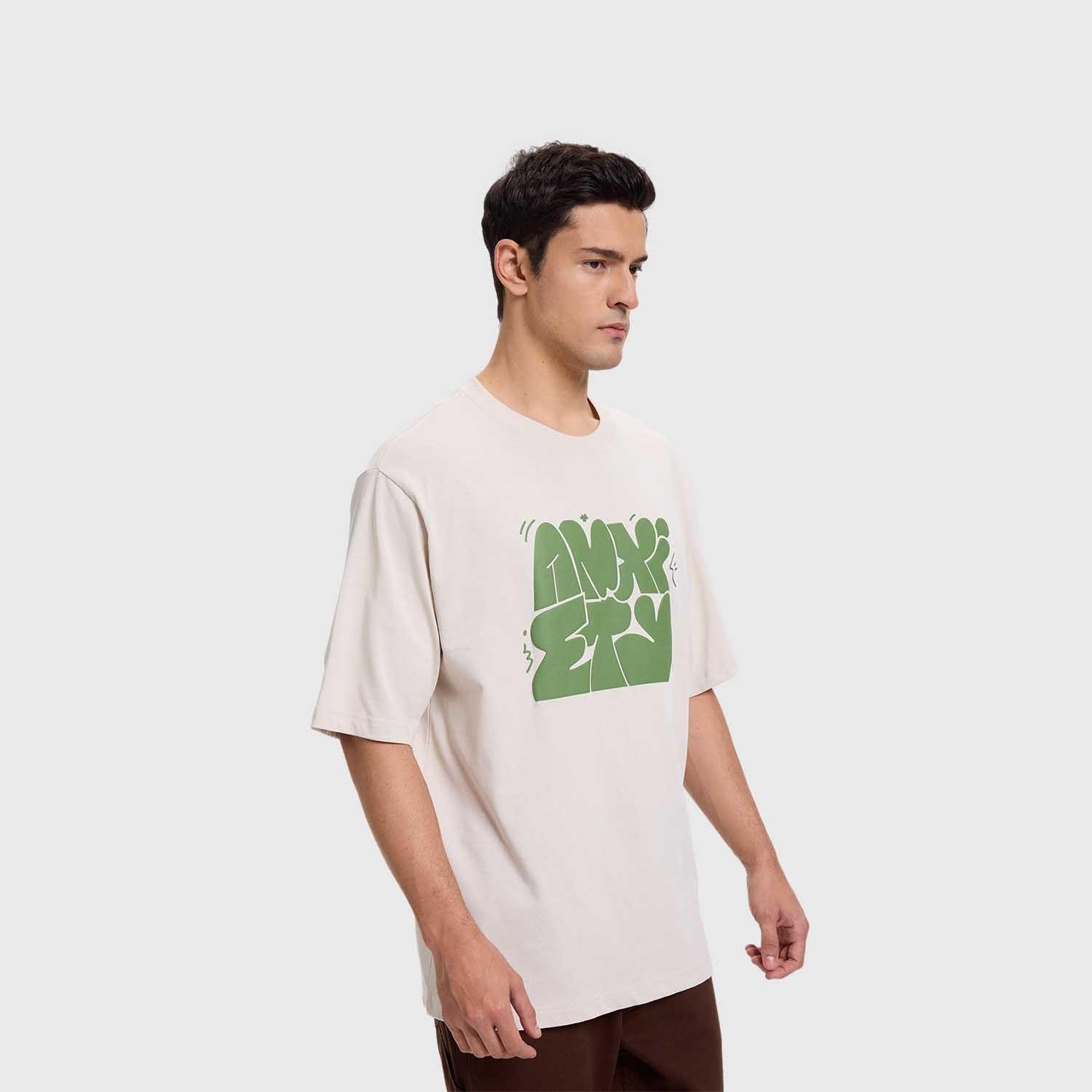 Polera Hombre Print Puff Beige Claro Fashion's Park-1