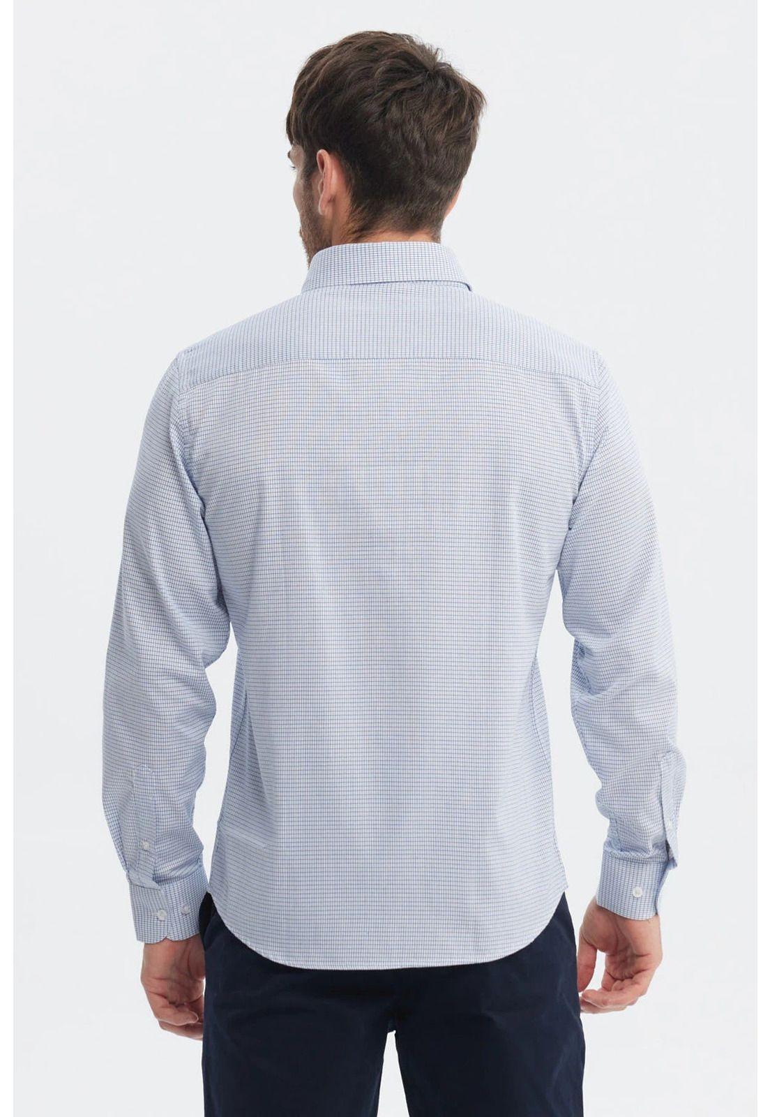 Camisa Hombre Slim Celeste - ll-2