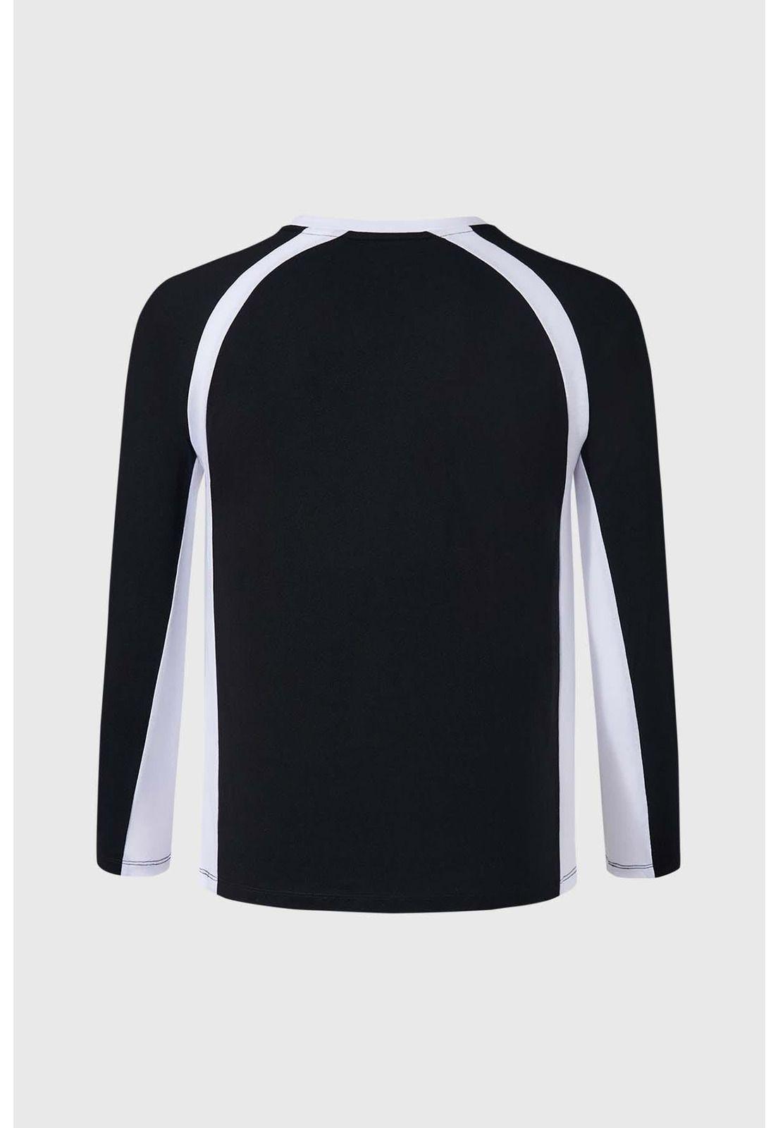 Polera Niño Racing A Contraste Negro-1