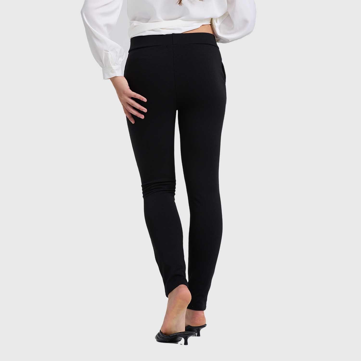 Calza Mujer Pretina Elásticada Negro Fashion's Park-2