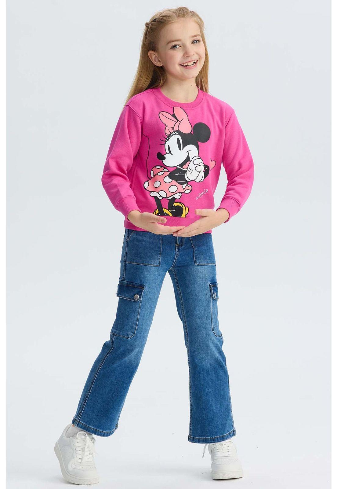 Polerón Niña Minnie Magenta-3