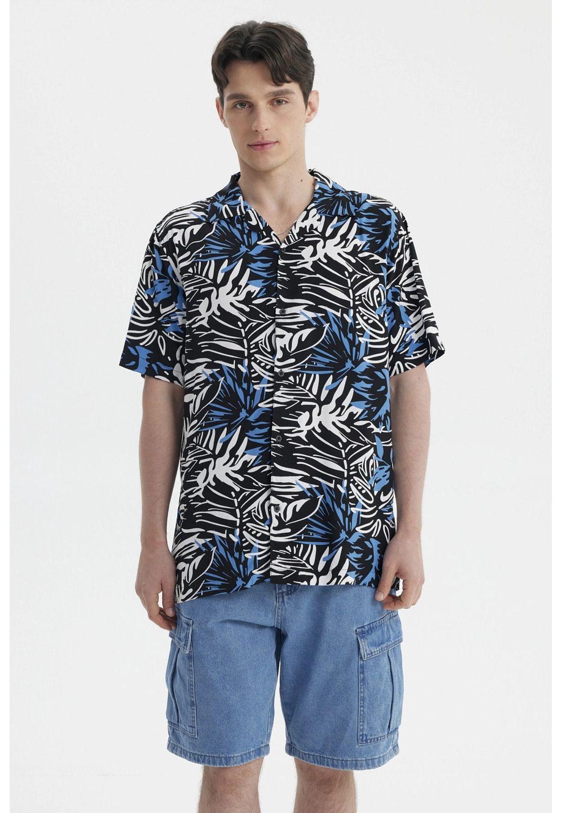 Camisa Hombre Full Rapport Negro- ll-0