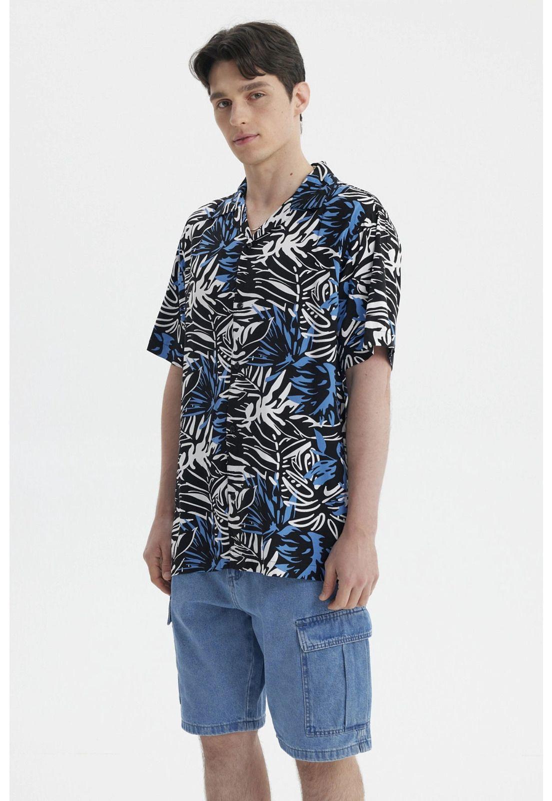 Camisa Hombre Full Rapport Negro- ll-1