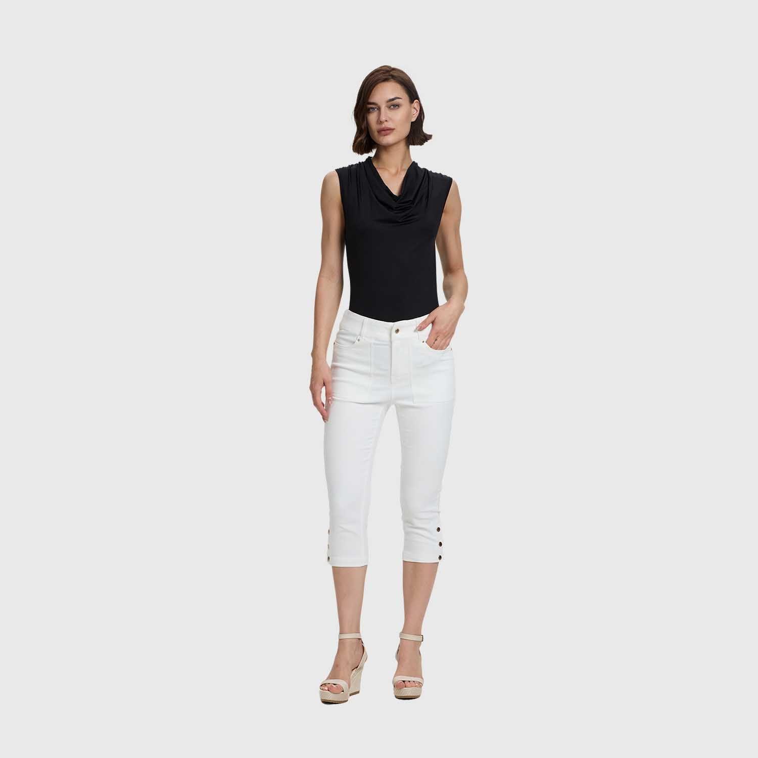 Pantalón Mujer Bolsillo Cargo Crudo Fashion's Park-3