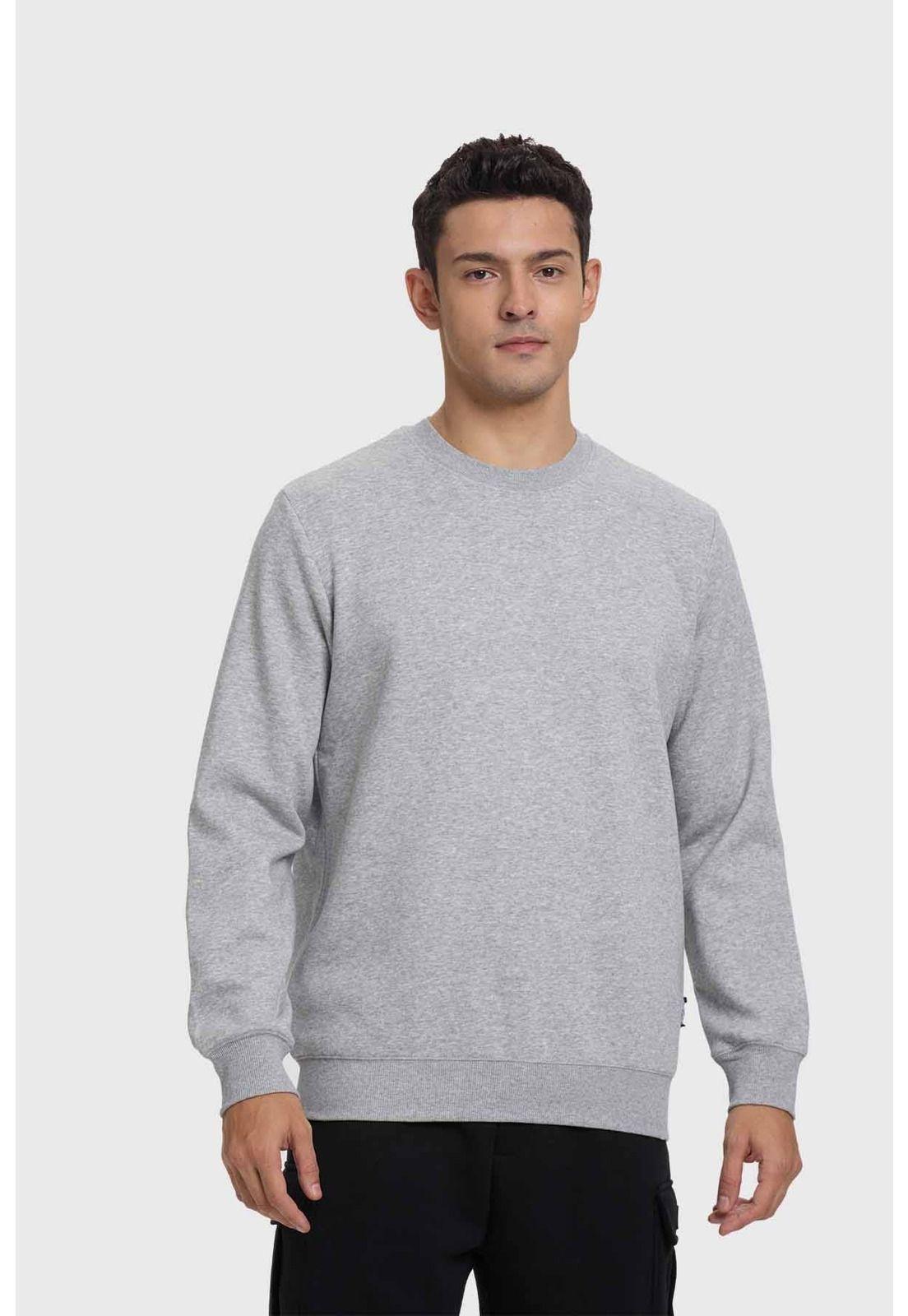 Polerón Hombre Básico Gris-0