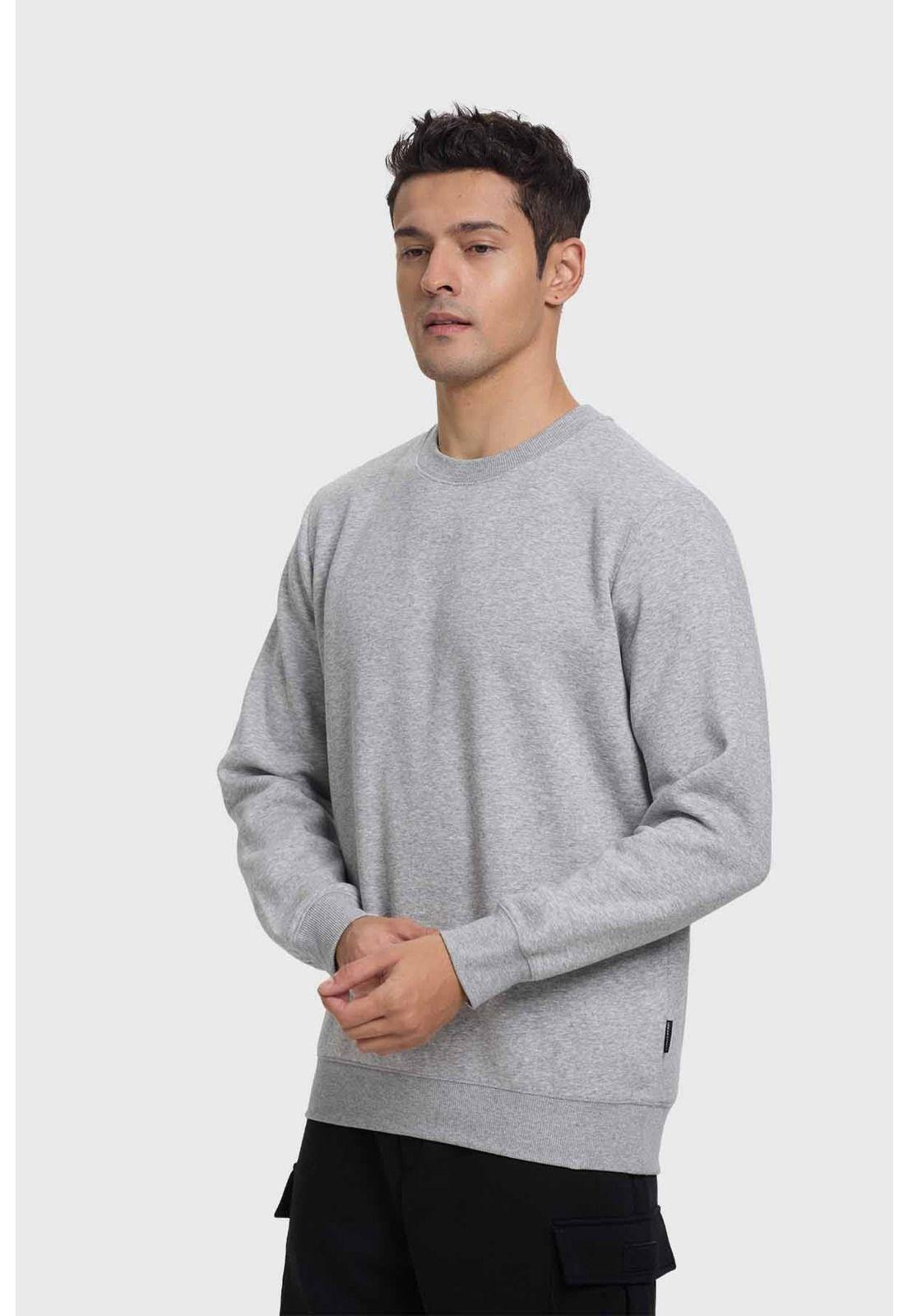 Polerón Hombre Básico Gris-1