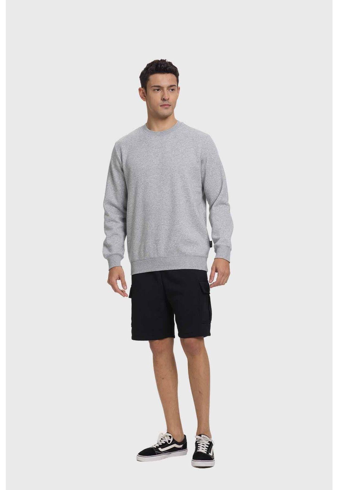 Polerón Hombre Básico Gris-3