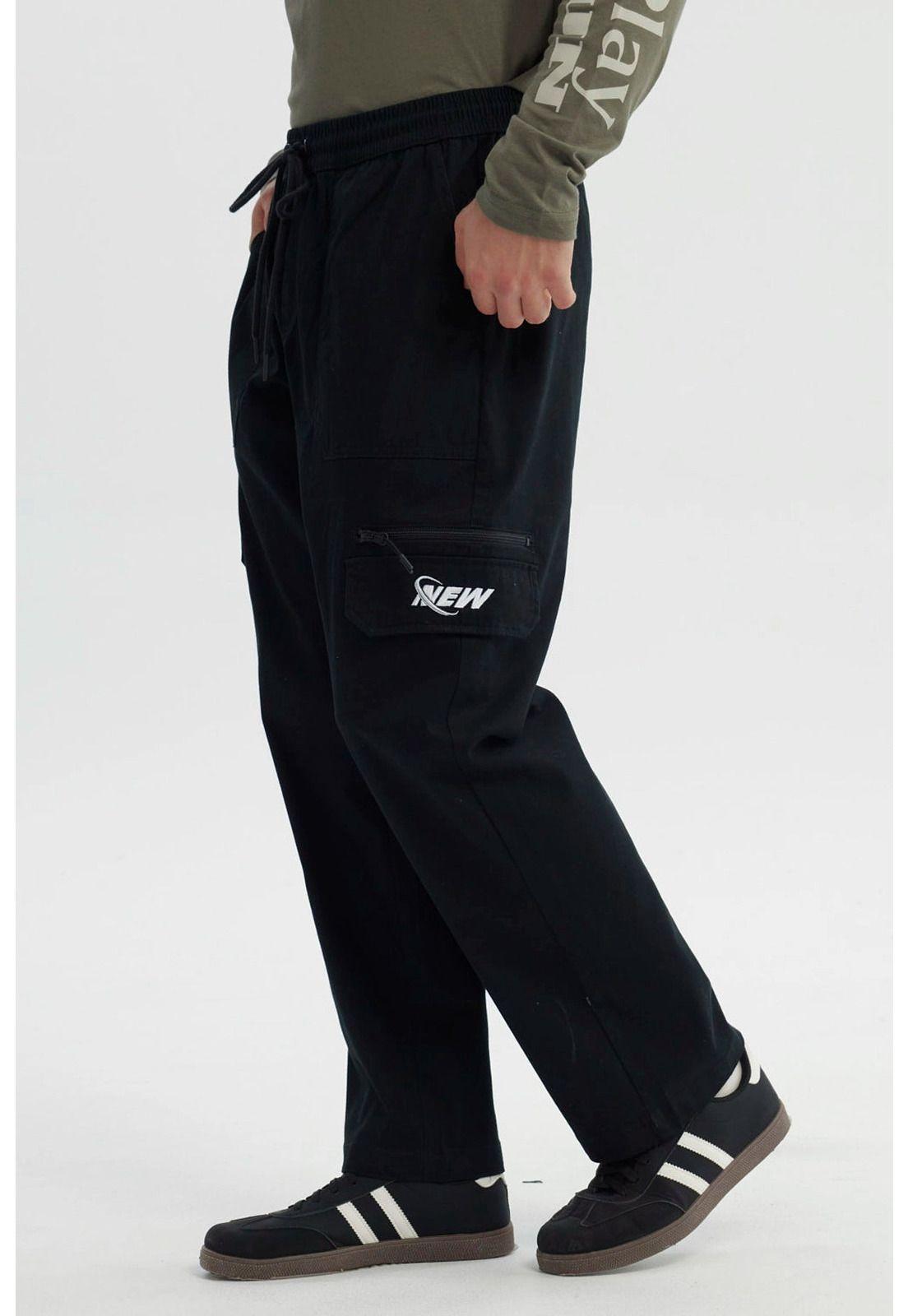Pantalón Hombre Calce Recto Negro - Vl-1