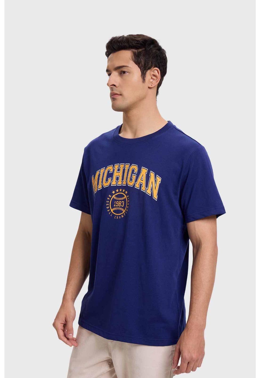Polera Hombre Sports Básquet Azul-1