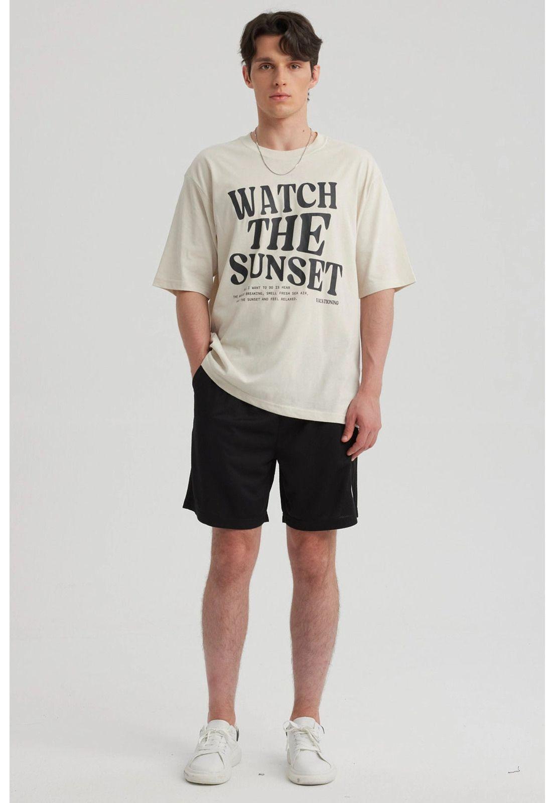 Bermuda Hombre Textura Bolsillo Trasero Negro-1