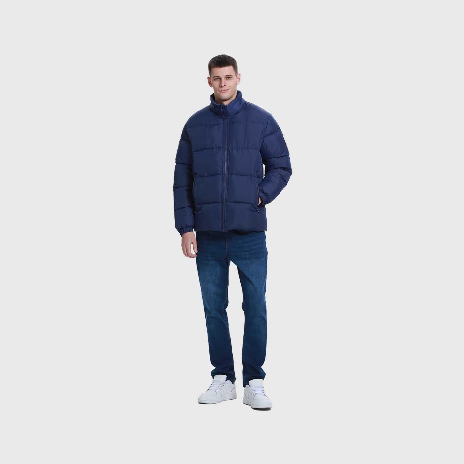 Parka Hombre Puffa Azul Oscuro-3