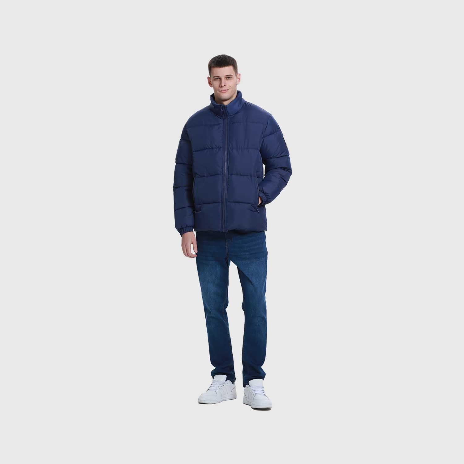 Parka Hombre Puffa Azul Oscuro-3